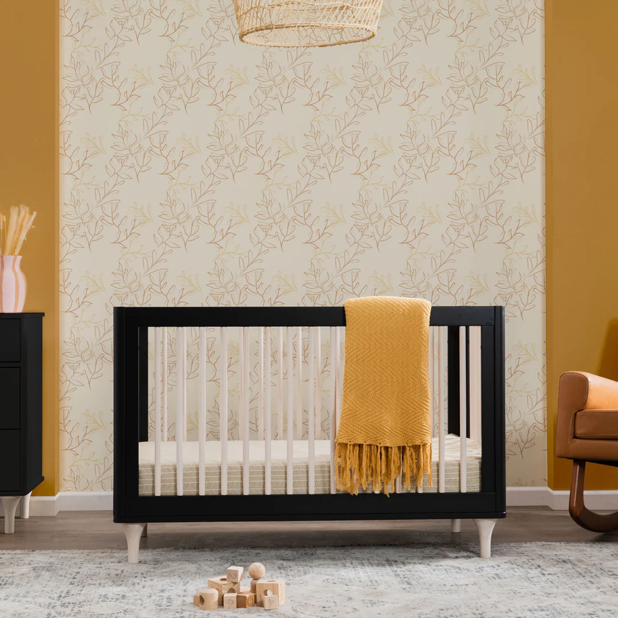 Lolly 3 in 1 Convertible Crib with Toddler Bed Conversion Kit - Tots to Teens Furniture