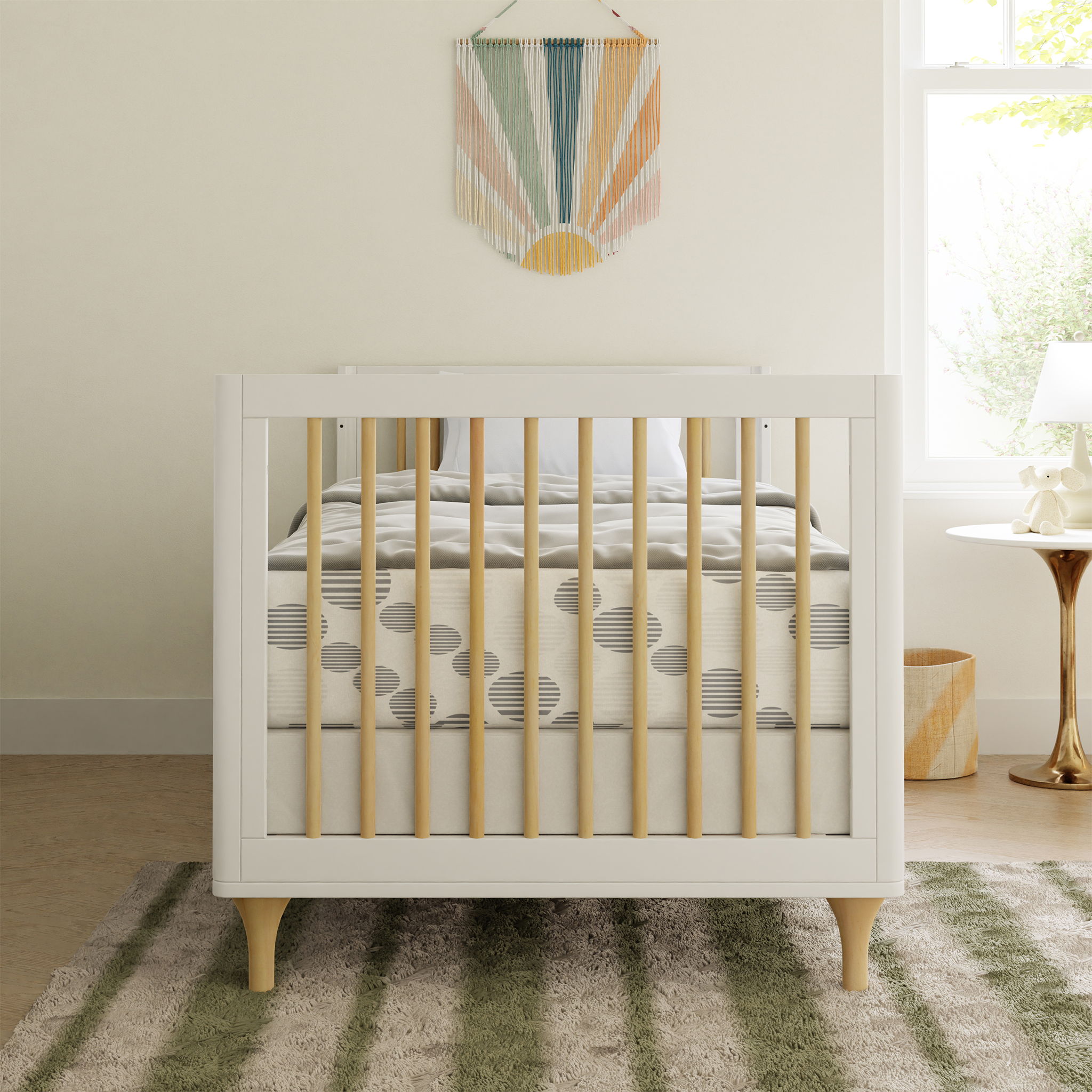 Lolly 4-in-1 Convertible Mini Crib with Toddler Conversion Kit - Tots to Teens Furniture
