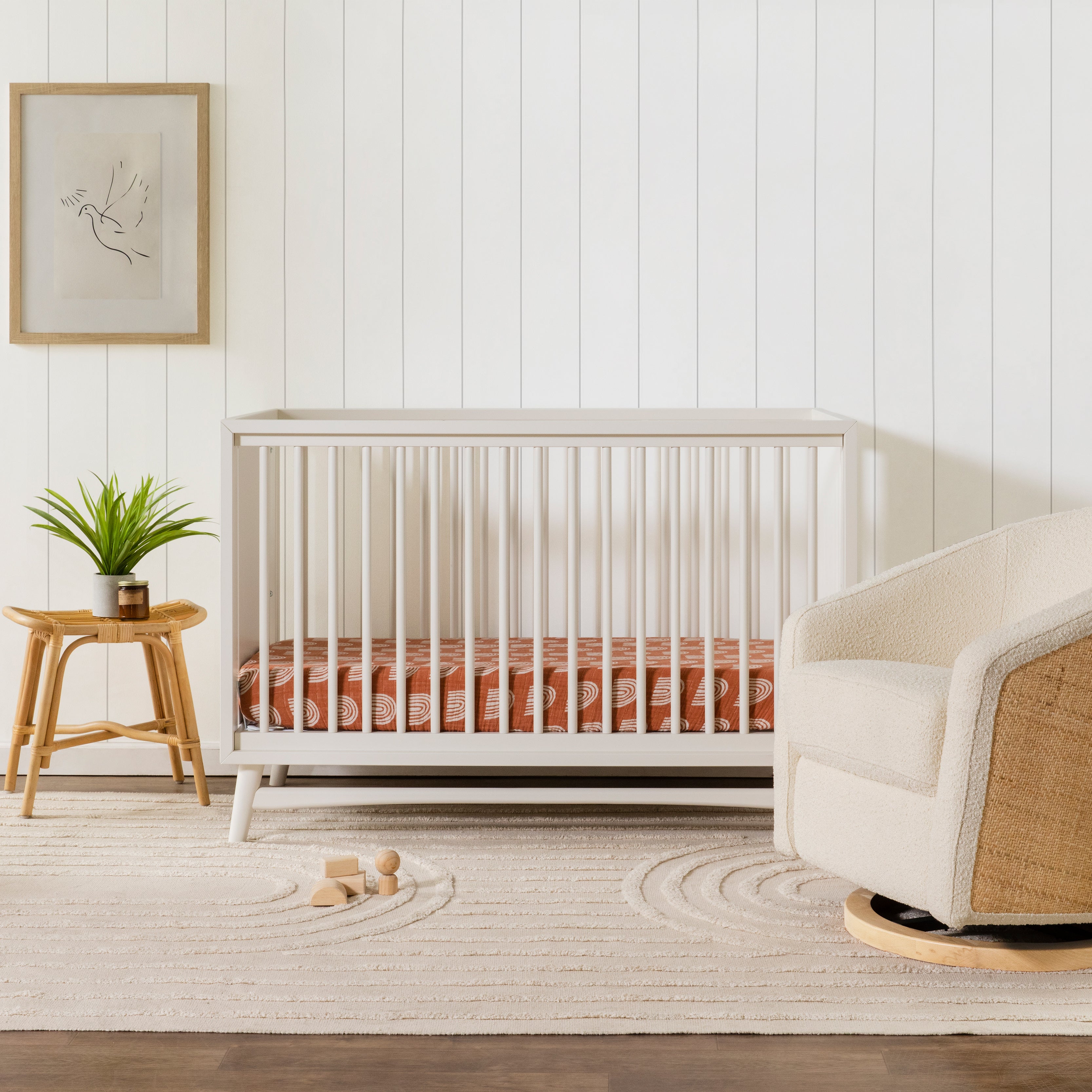 Peggy 3 in 1 Convertible Crib with Toddler Bed Conversion Kit - Tots to Teens Furniture