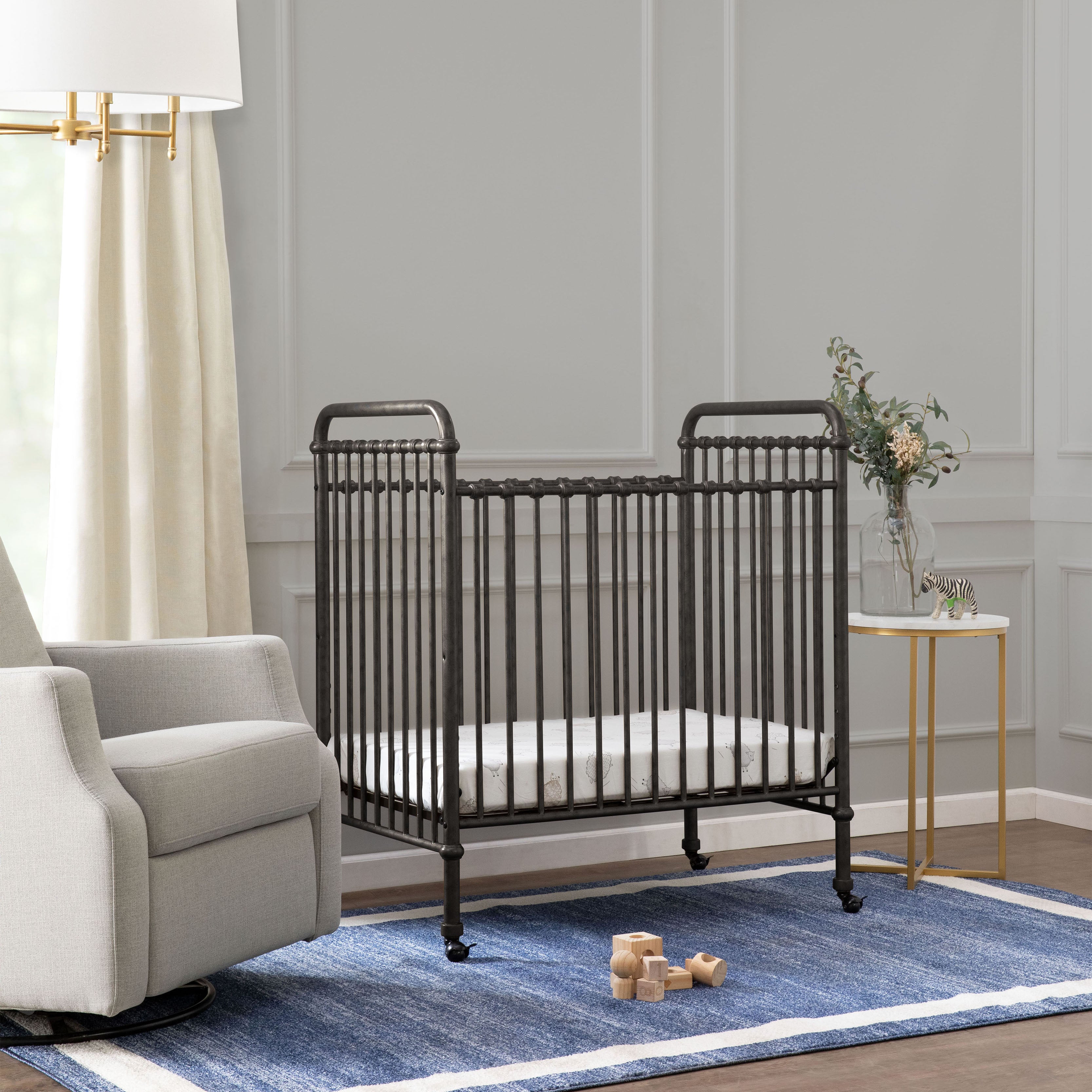 Abigail 3-in-1 Convertible Mini Crib - Tots to Teens Furniture