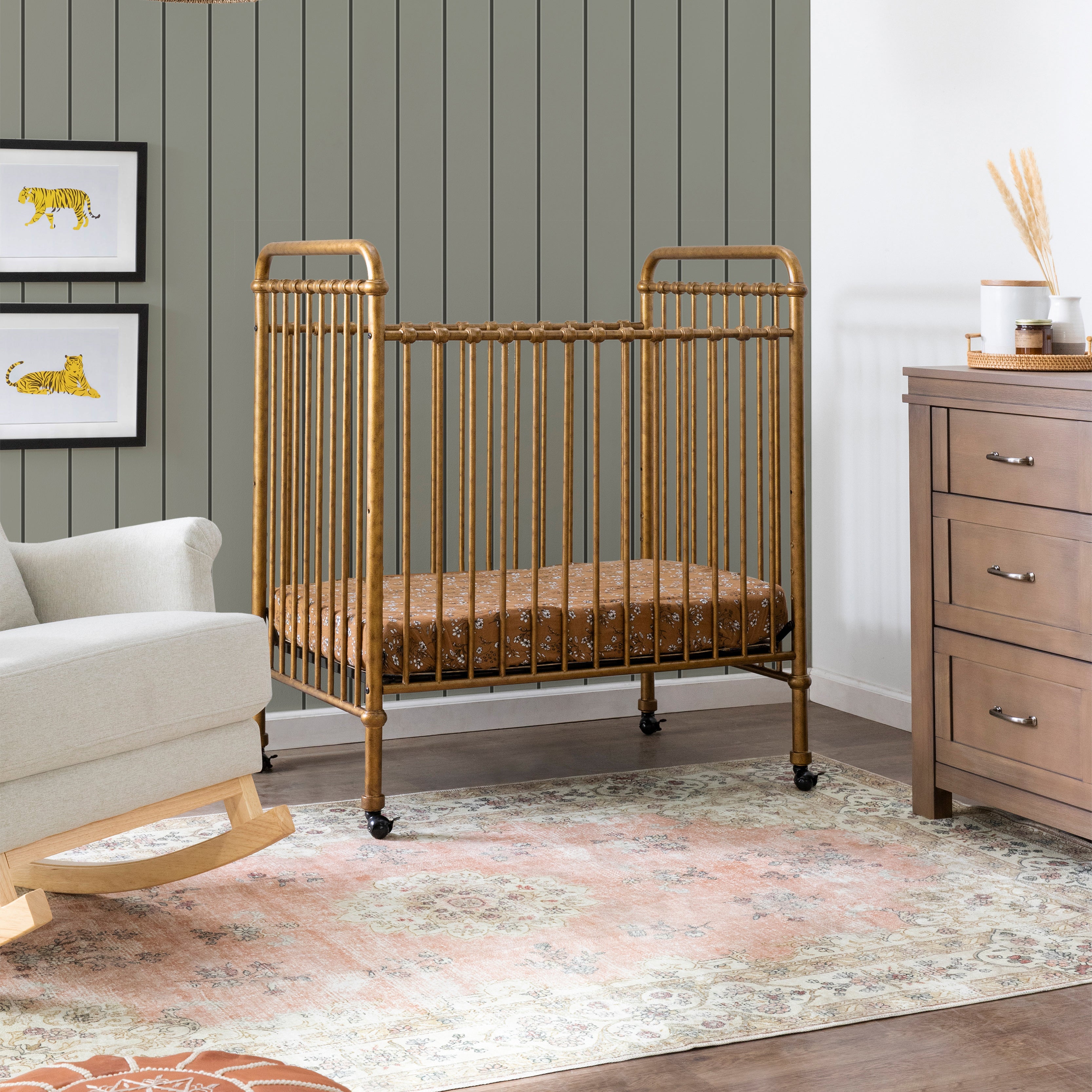 Abigail 3-in-1 Convertible Mini Crib - Tots to Teens Furniture