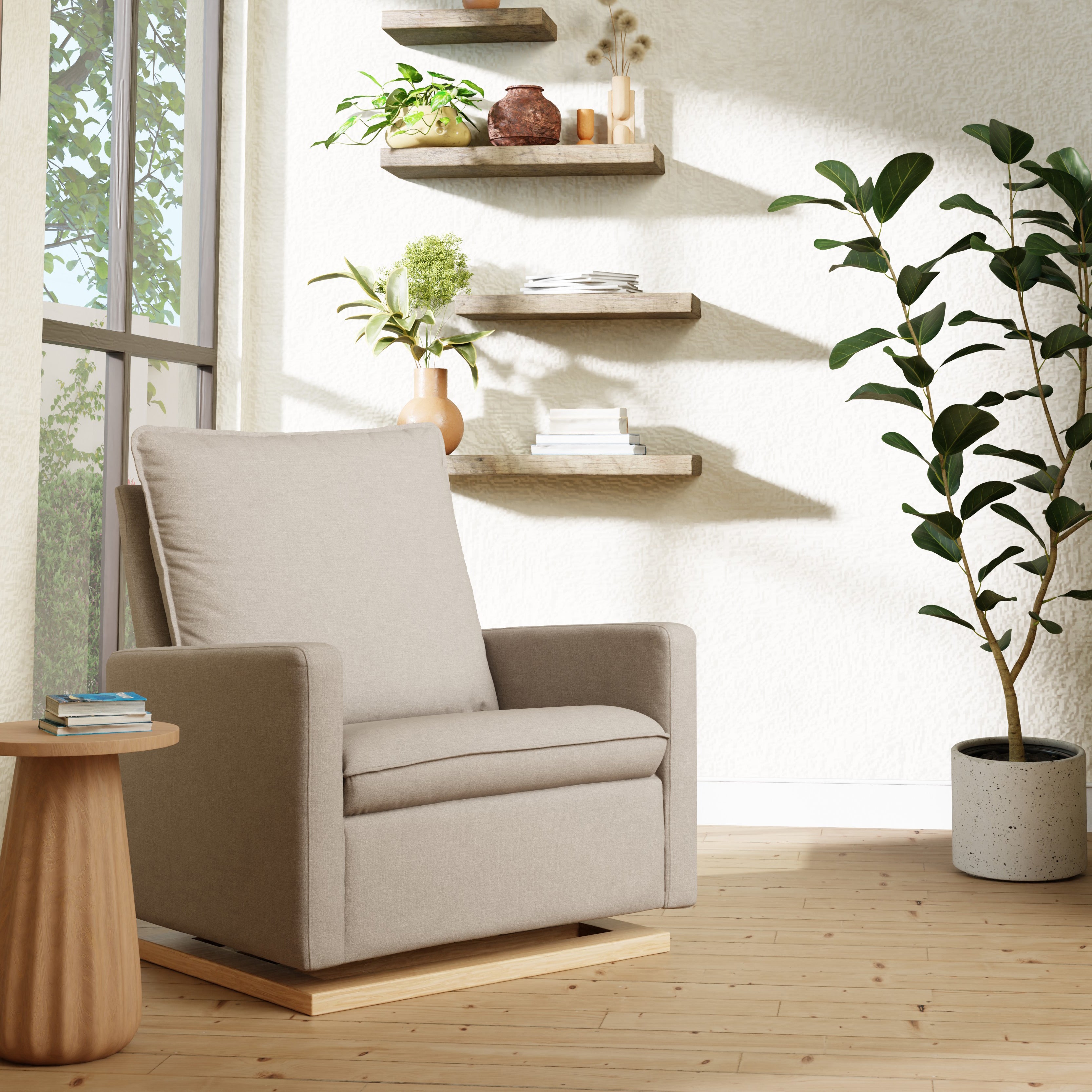 Cali Chair and a Half Pillowback Comfort Swivel Glider - Tots to Teens Furniture