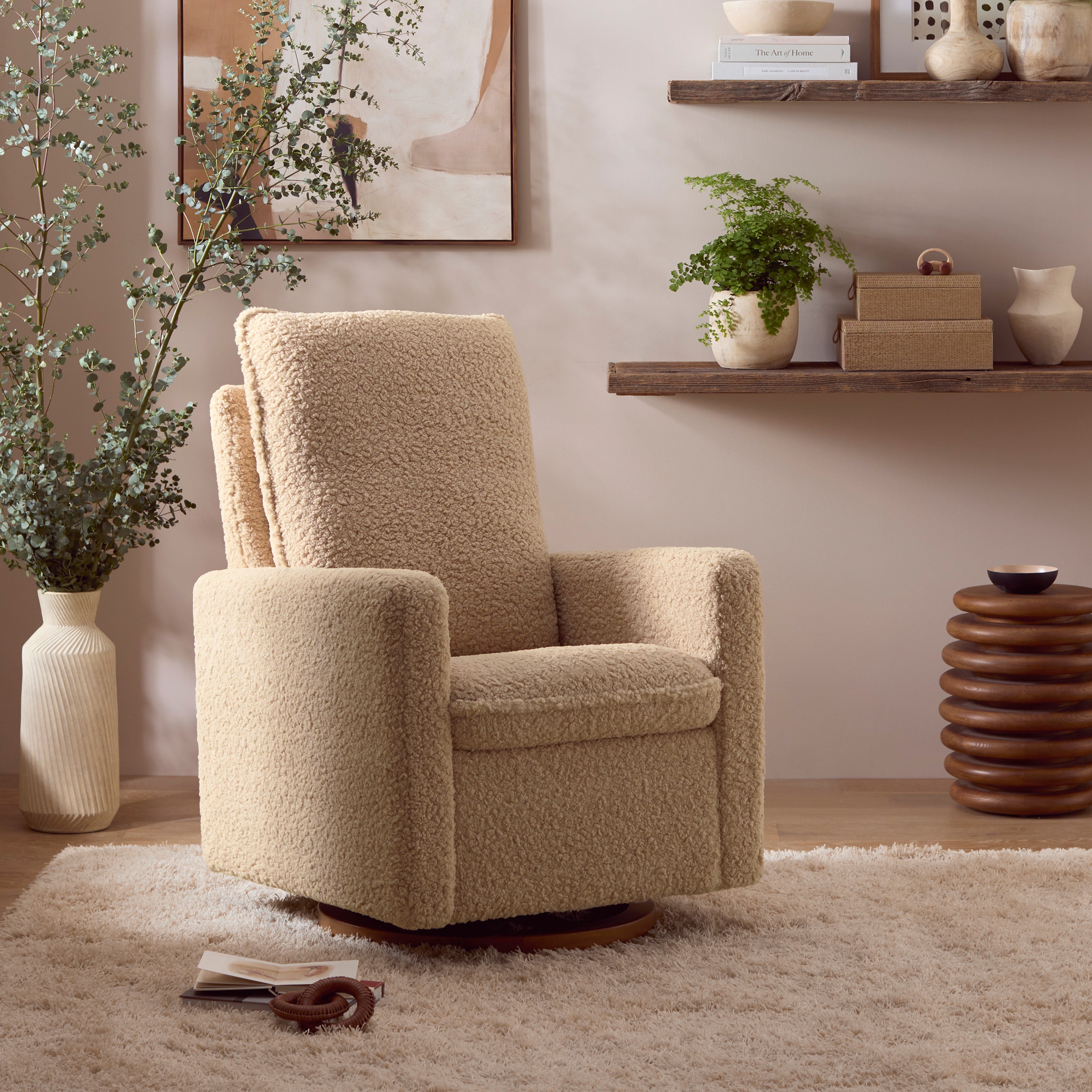 Cali Pillowback Swivel Glider - Tots to Teens Furniture