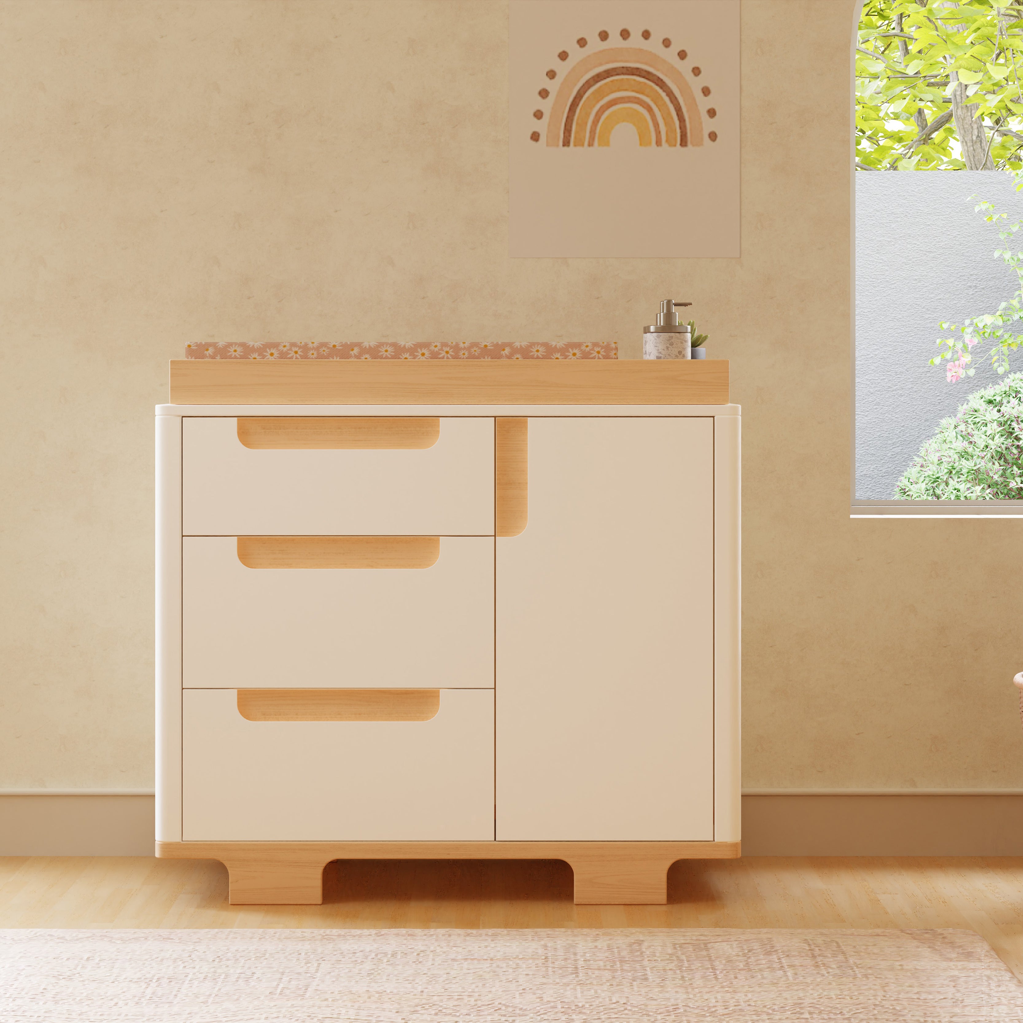 Yuzu 3 Drawer Changer Dresser - Tots to Teens Furniture