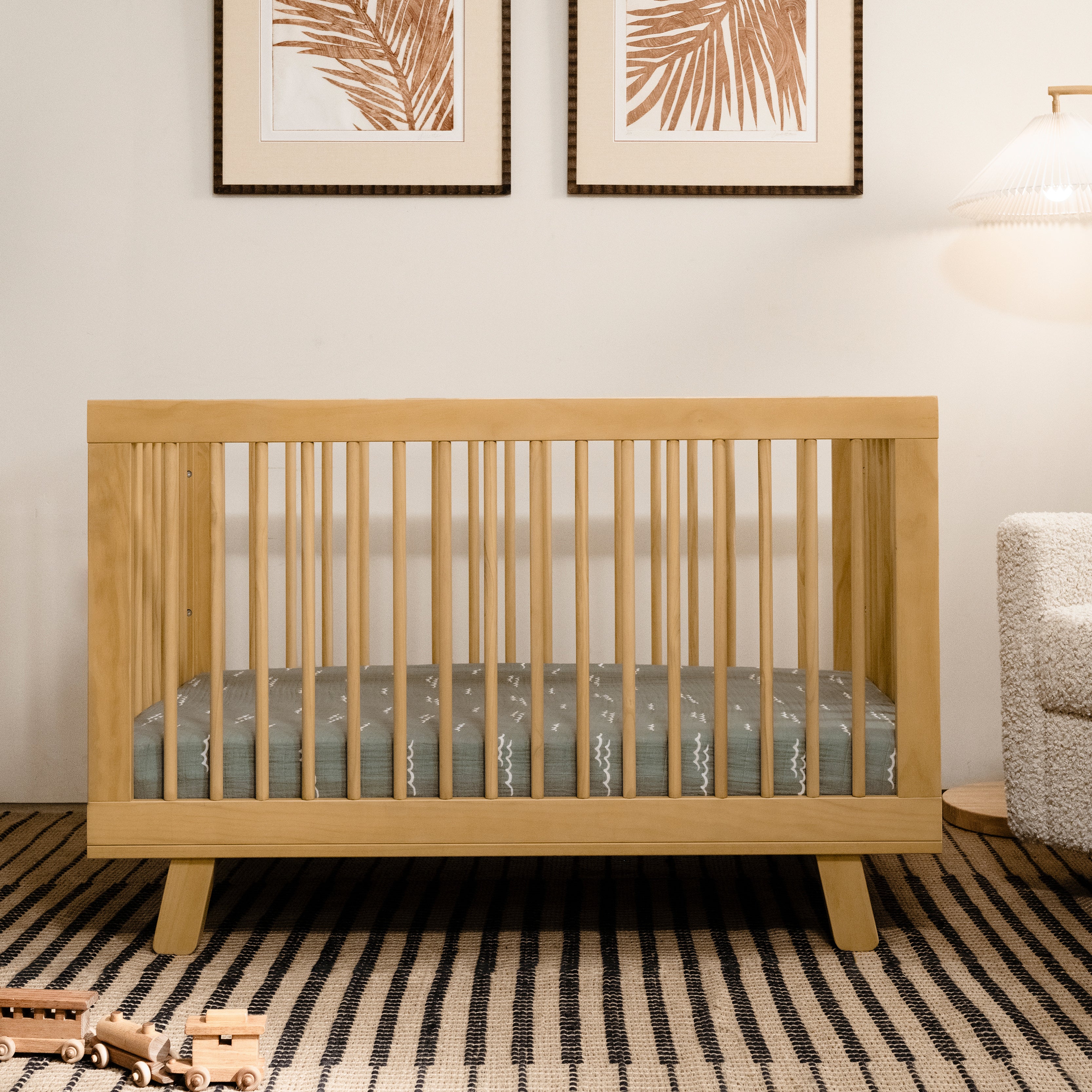 Hudson 3 in 1 Convertible Crib with Toddler Bed Conversion Kit - Tots to Teens Furniture