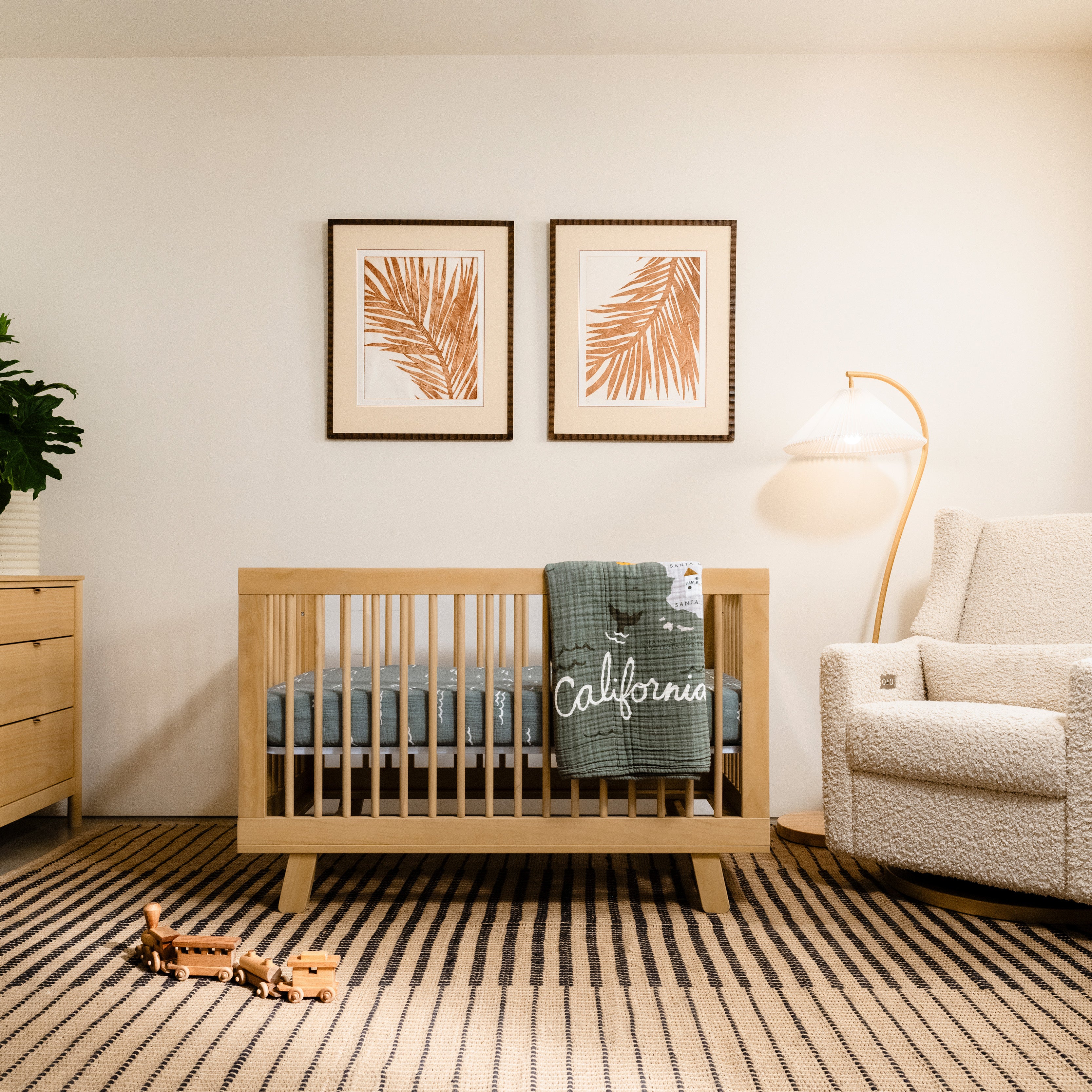Hudson 3 in 1 Convertible Crib with Toddler Bed Conversion Kit - Tots to Teens Furniture