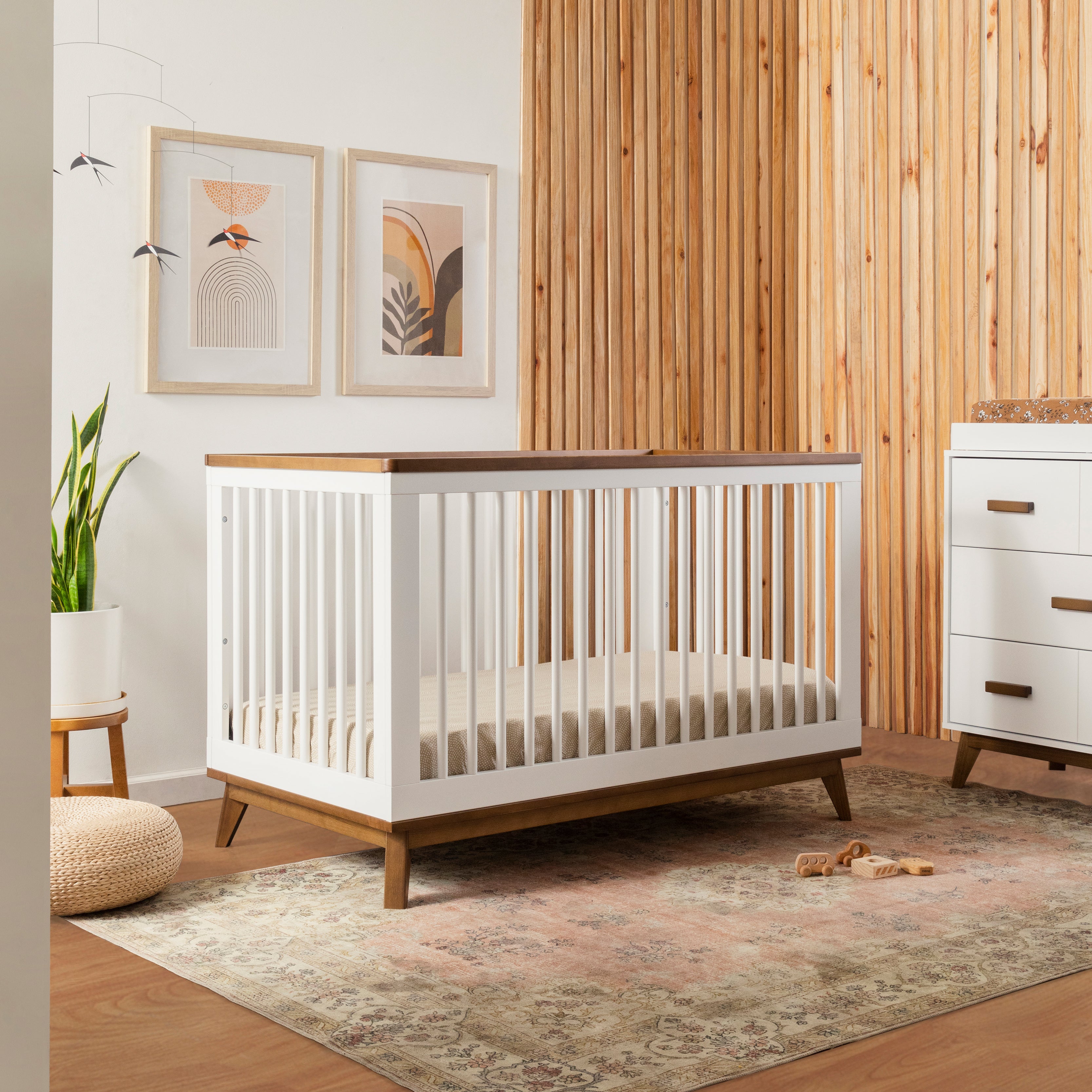 Scoot 3 in 1 Convertible Crib with Toddler Bed Conversion Kit - Tots to Teens Furniture