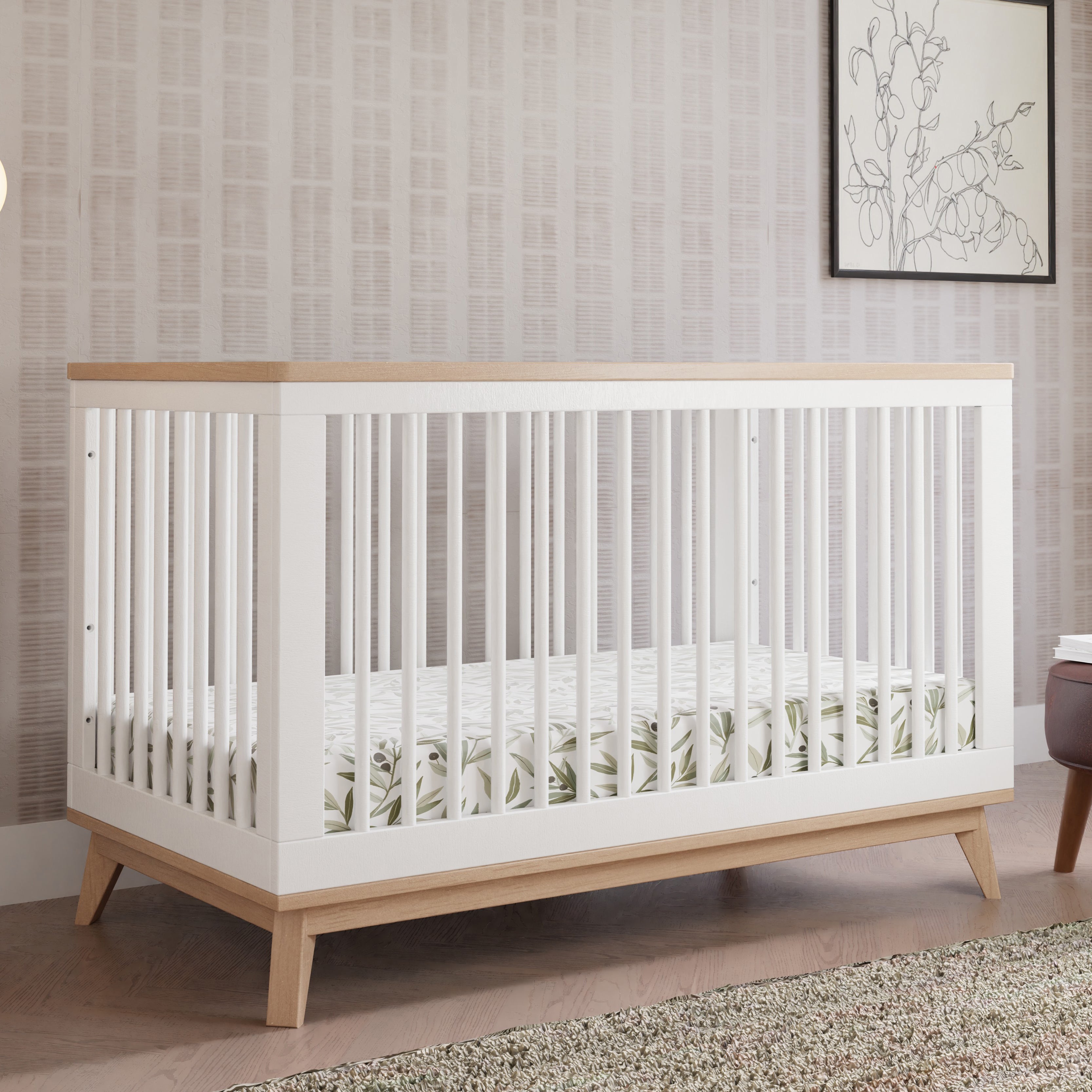 Scoot 3 in 1 Convertible Crib with Toddler Bed Conversion Kit - Tots to Teens Furniture