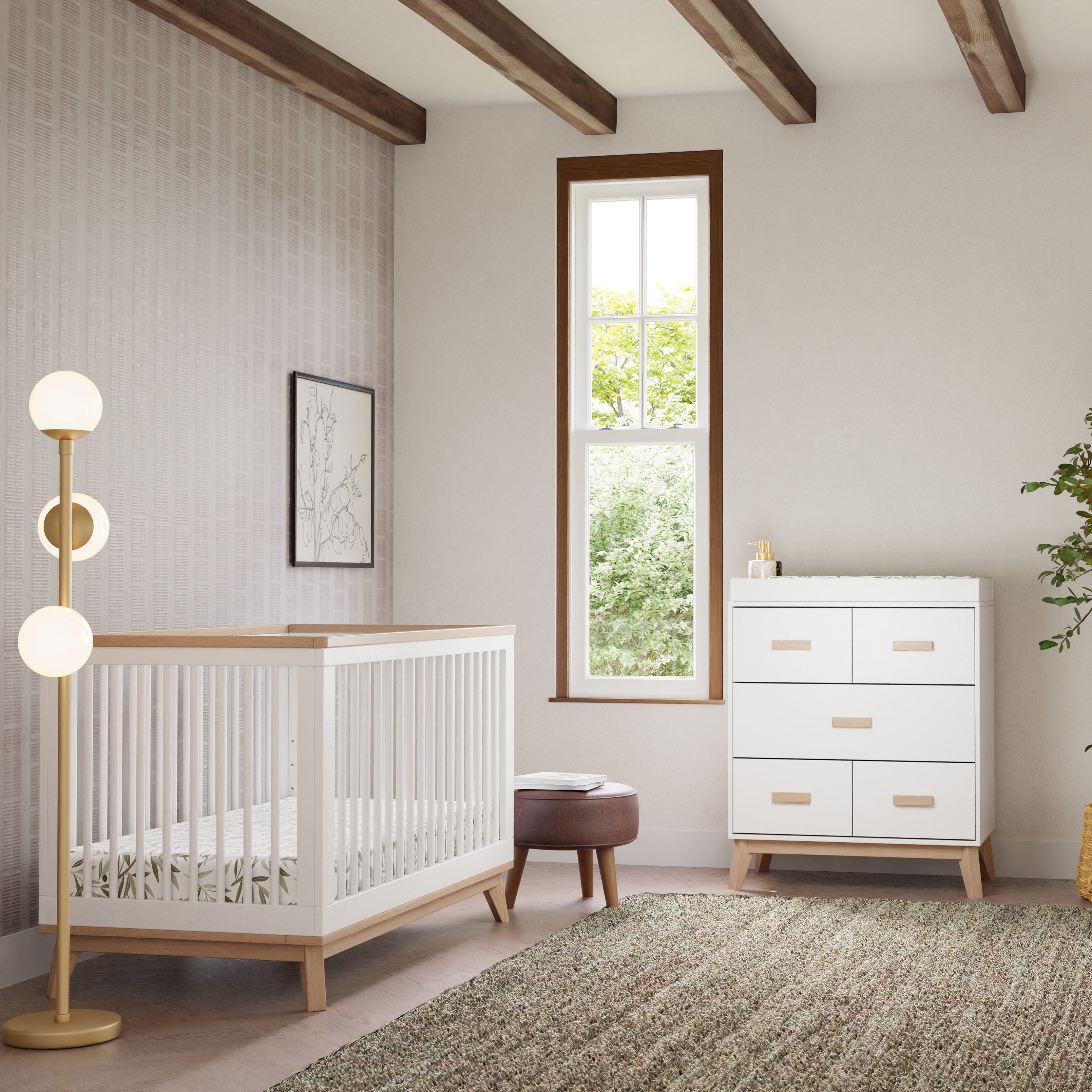 Scoot 3 in 1 Convertible Crib with Toddler Bed Conversion Kit - Tots to Teens Furniture