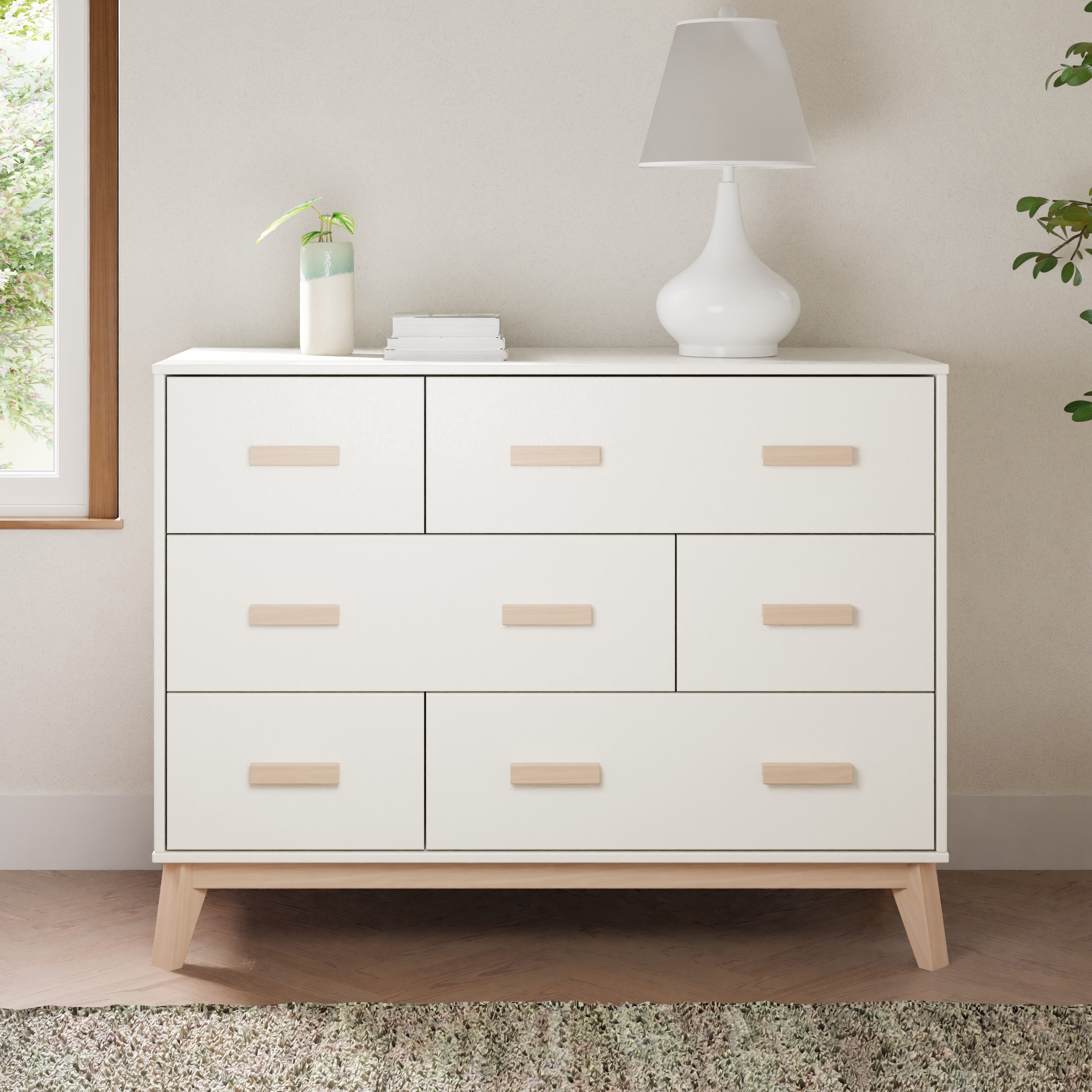 Scoot 6 Drawer Double Dresser - Tots to Teens Furniture