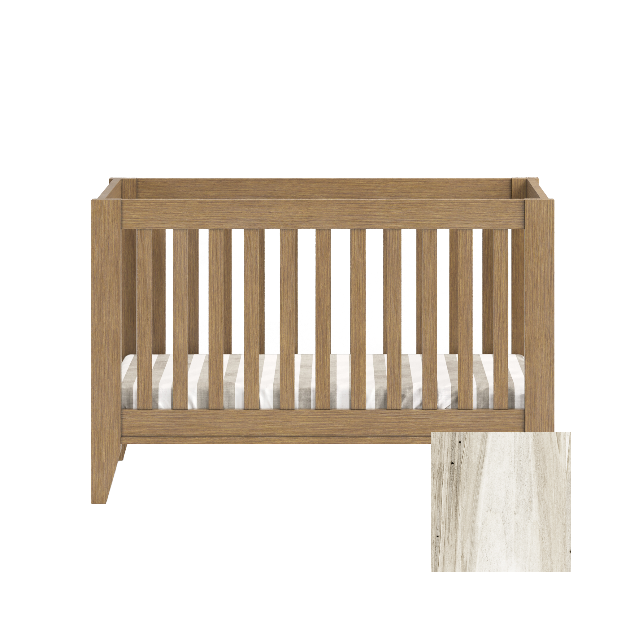 Mira 4-in-1 Convertible Traditional Crib - Tots to Teens Furniture
