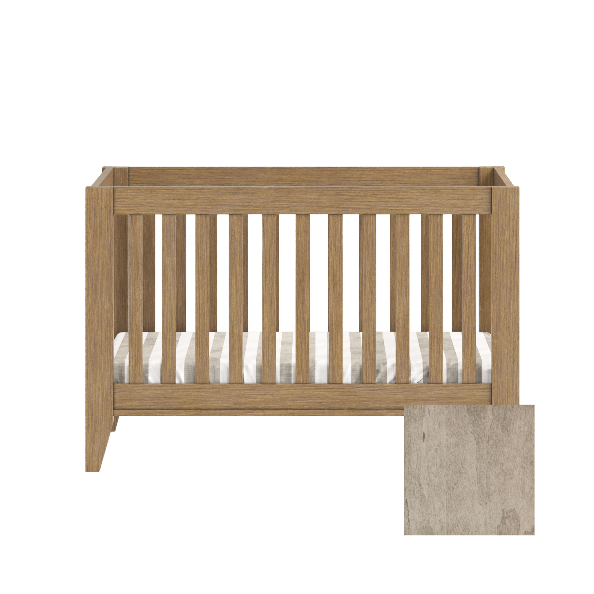 Mira 4-in-1 Convertible Traditional Crib - Tots to Teens Furniture
