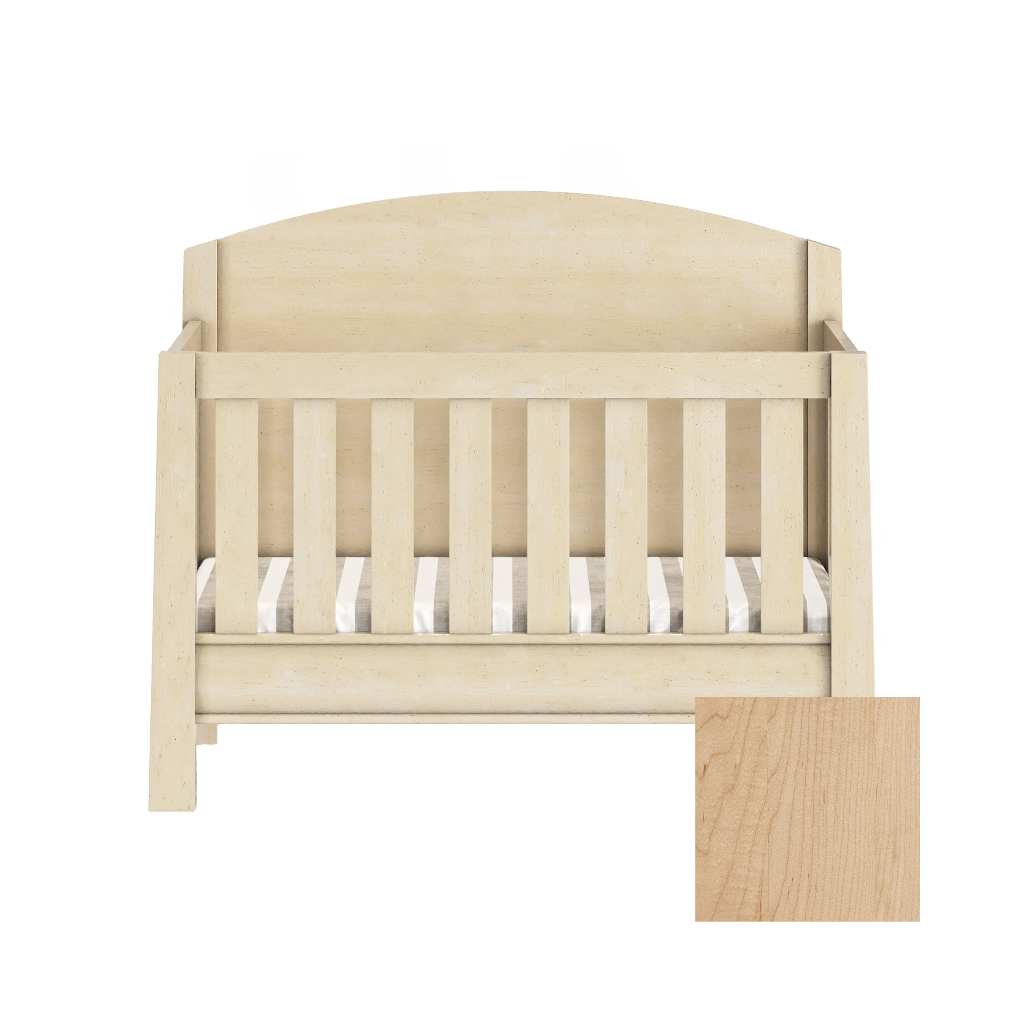 Sage 4-in-1 Convertible High Back Arched Crib - Tots to Teens Furniture