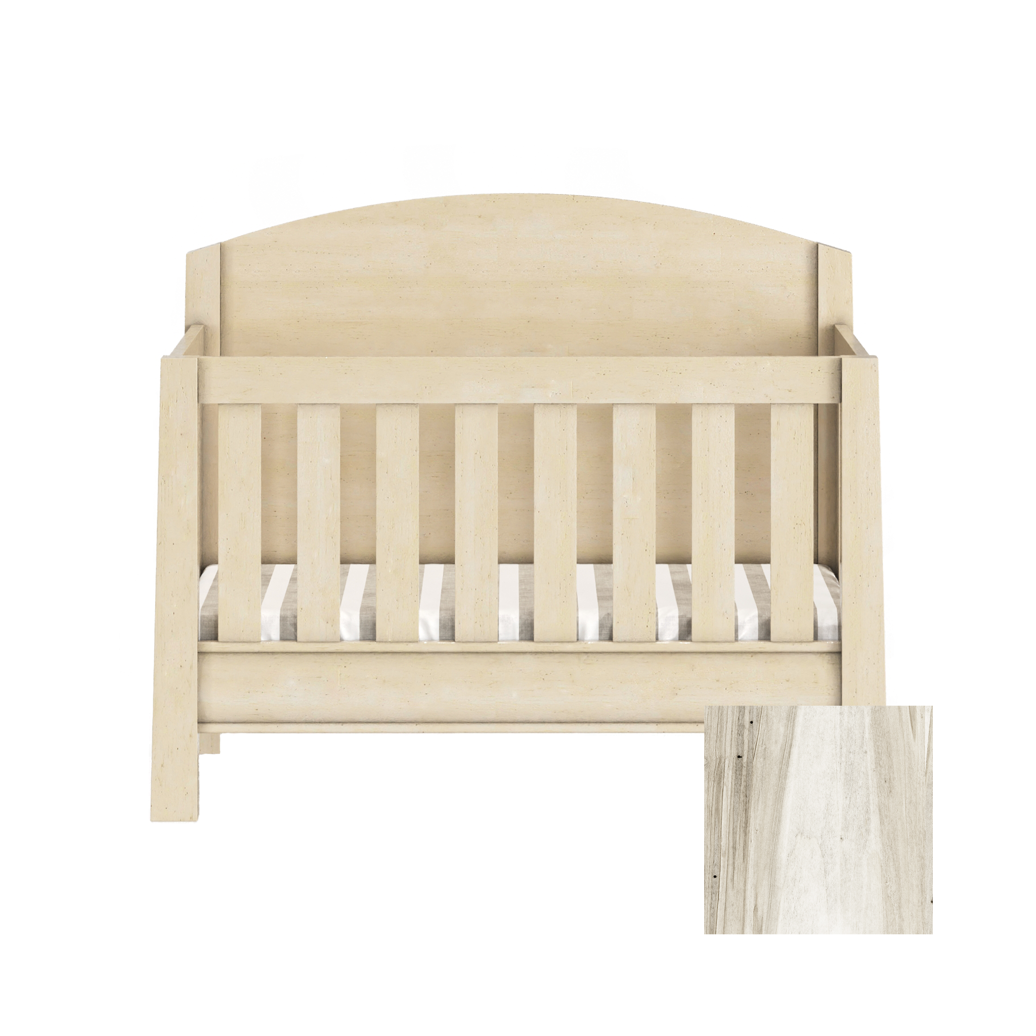 Sage 4-in-1 Convertible High Back Arched Crib - Tots to Teens Furniture