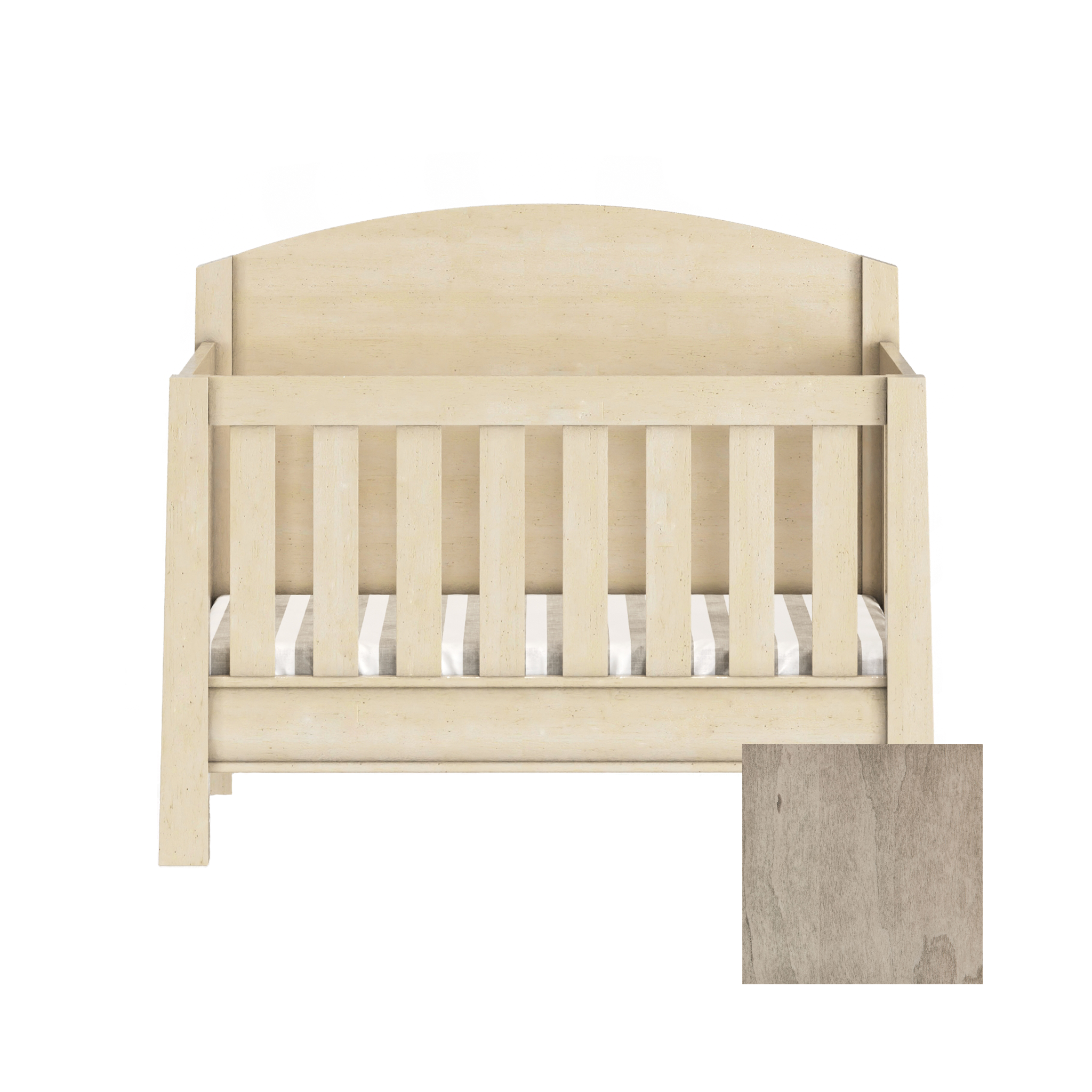 Sage 4-in-1 Convertible High Back Arched Crib - Tots to Teens Furniture