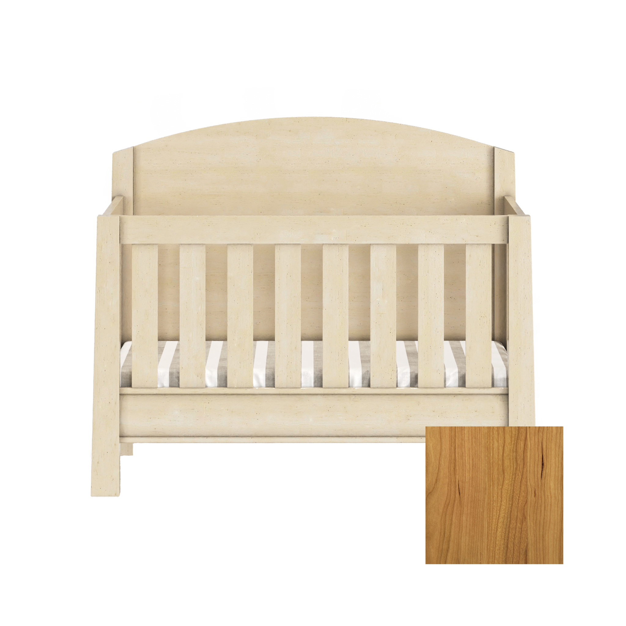 Sage 4-in-1 Convertible High Back Arched Crib - Tots to Teens Furniture