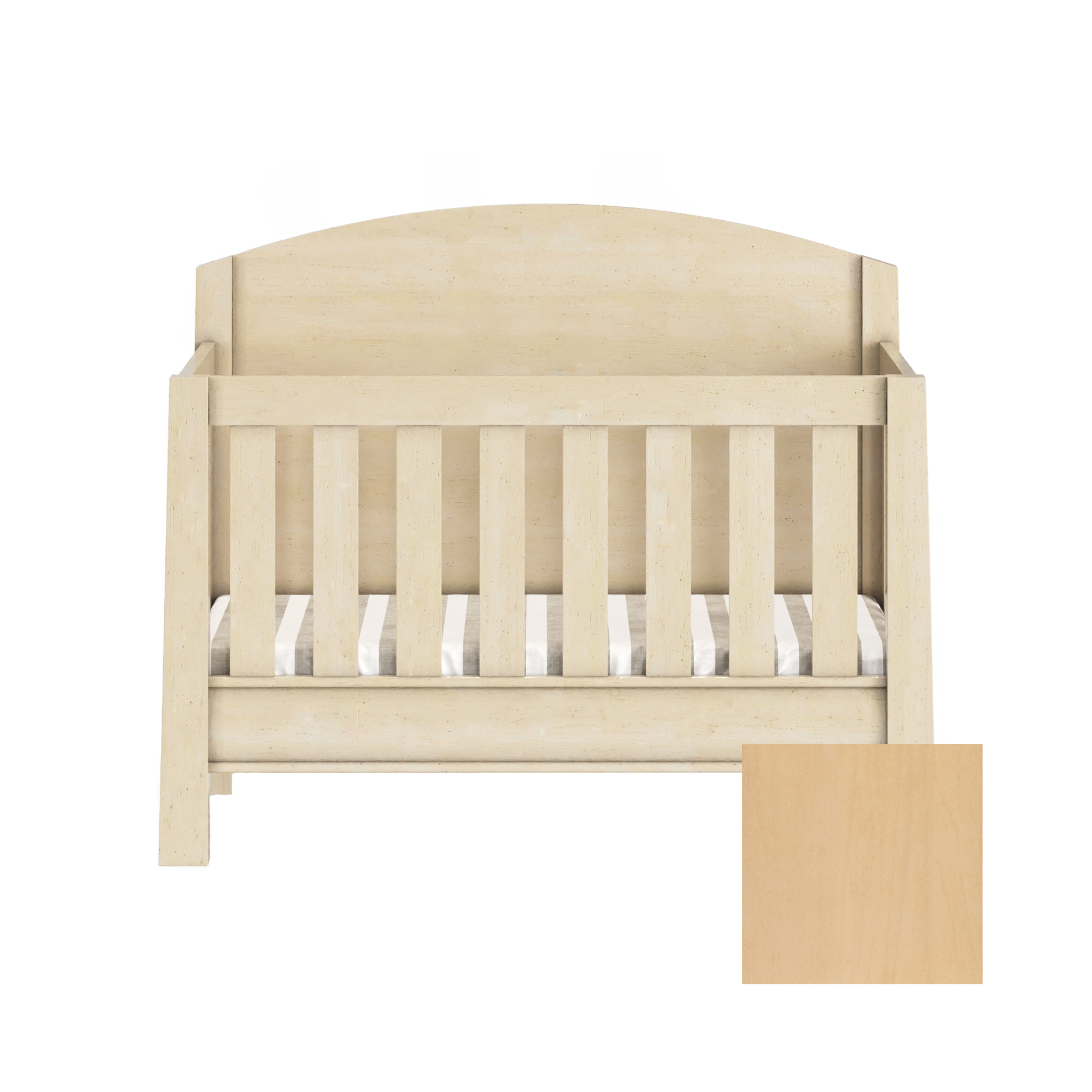 Sage 4-in-1 Convertible High Back Arched Crib - Tots to Teens Furniture