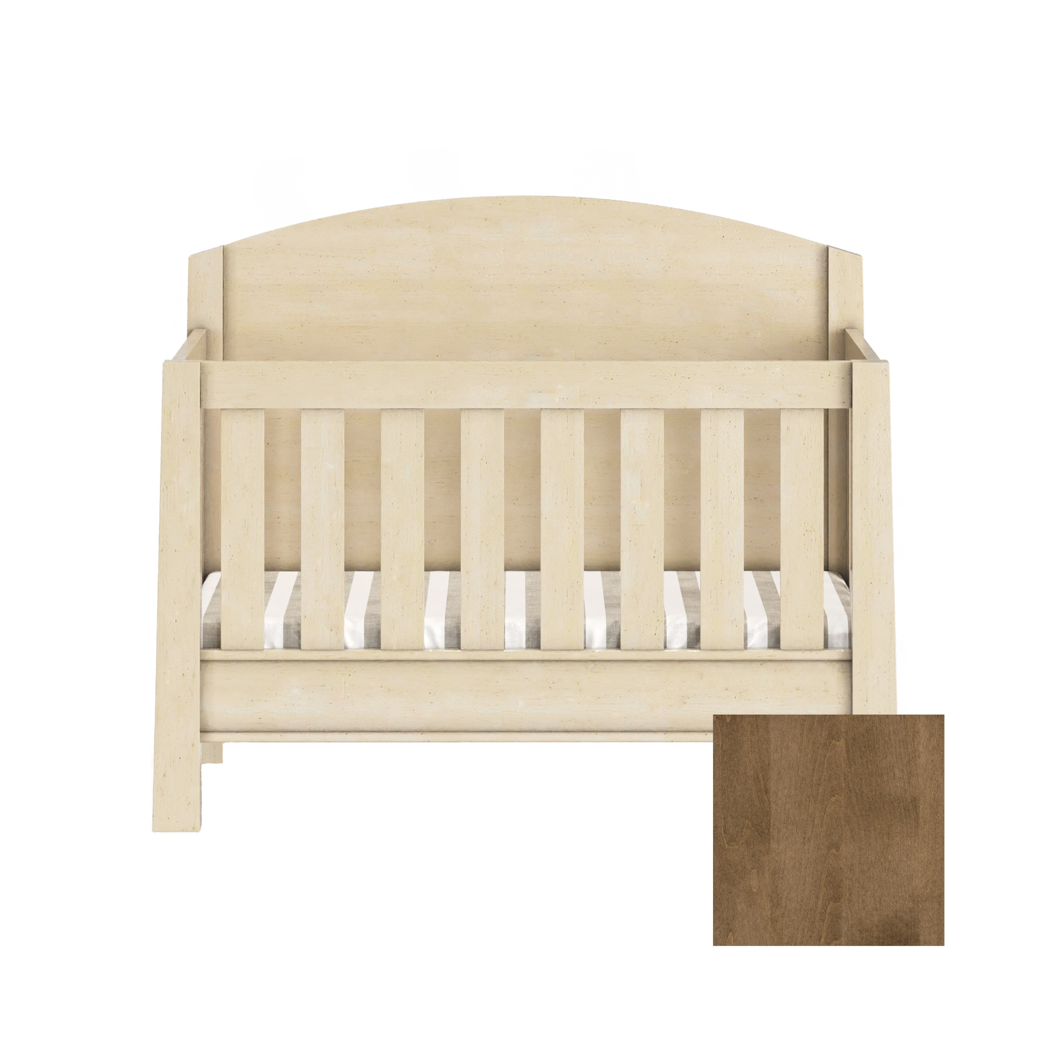 Sage 4-in-1 Convertible High Back Arched Crib - Tots to Teens Furniture