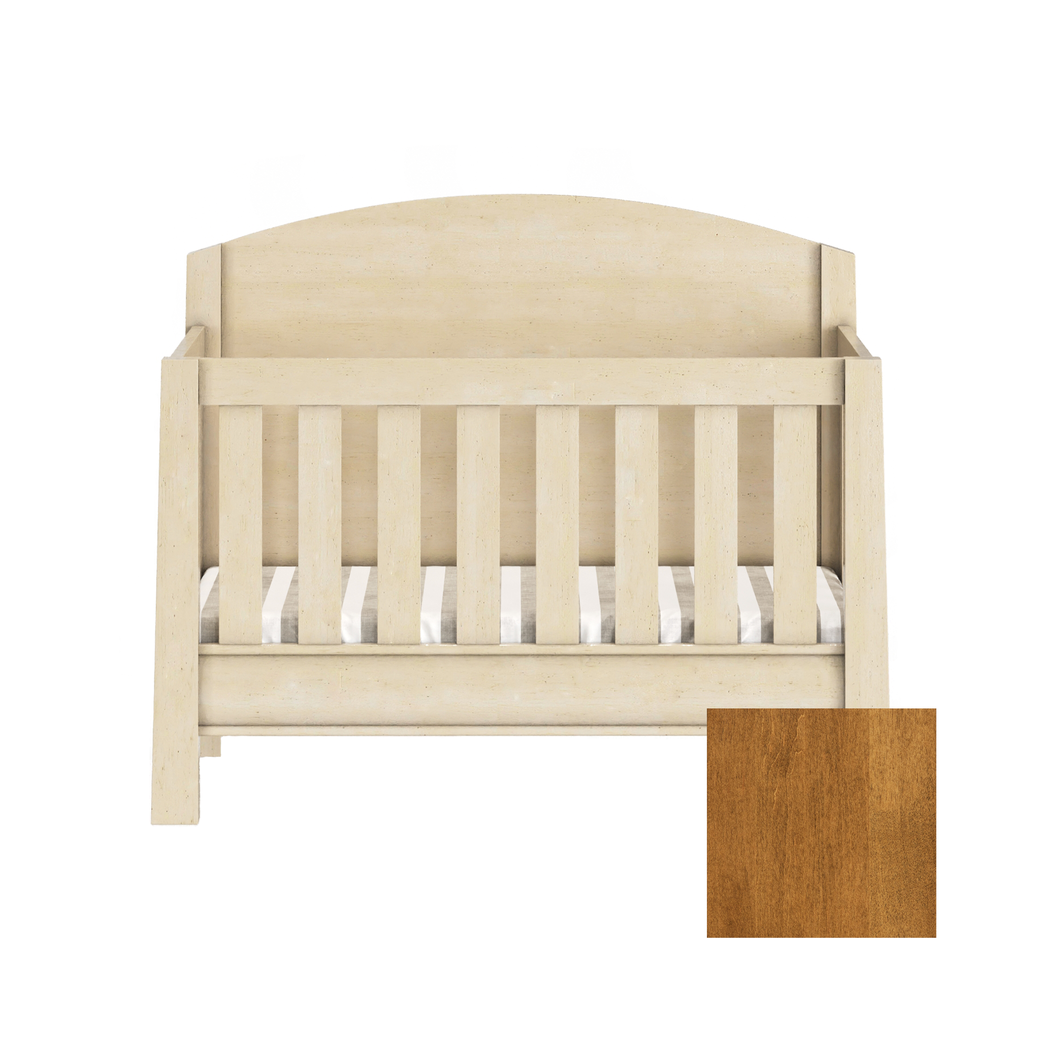 Sage 4-in-1 Convertible High Back Arched Crib - Tots to Teens Furniture