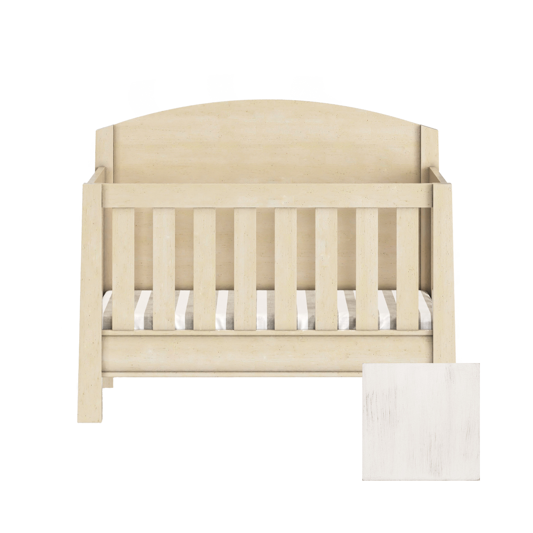 Sage 4-in-1 Convertible High Back Arched Crib - Tots to Teens Furniture