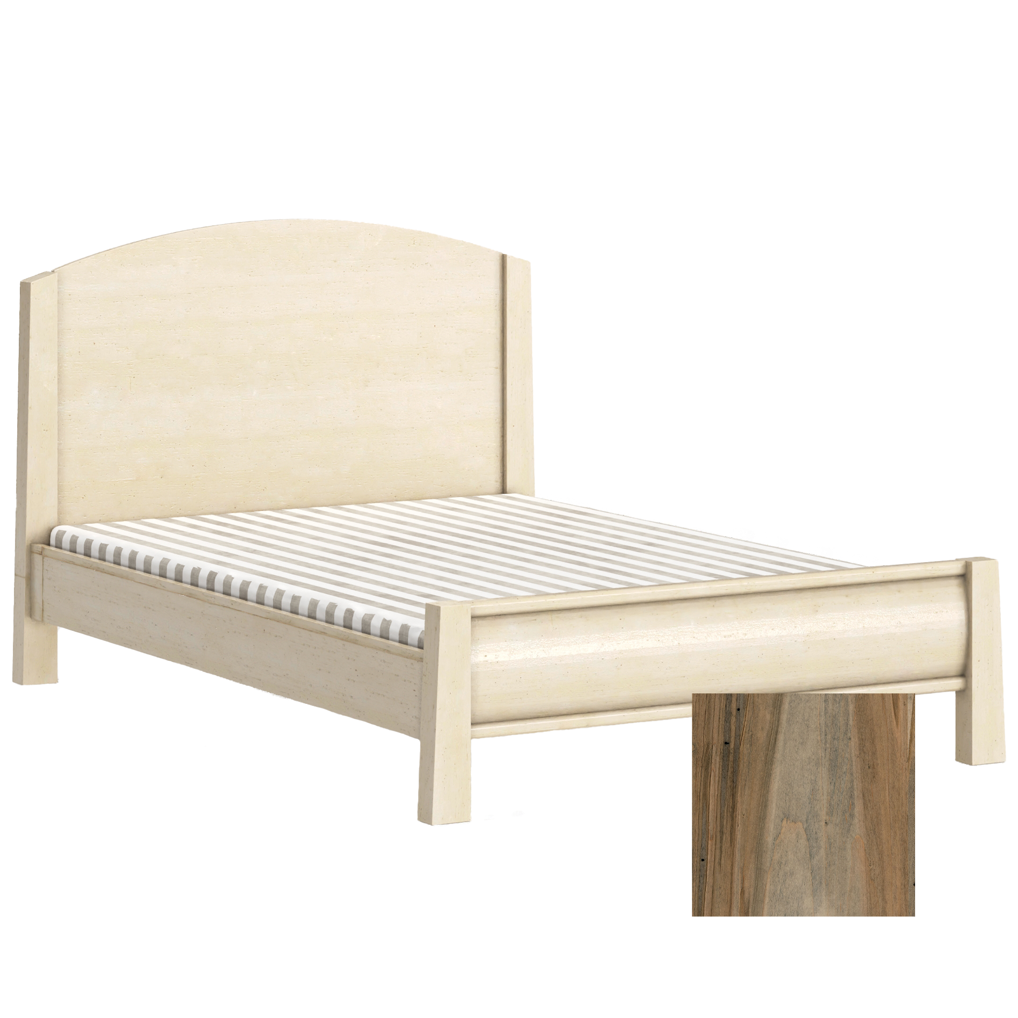 Sage Low Profile Footboard for High Back Arched Crib - Tots to Teens Furniture