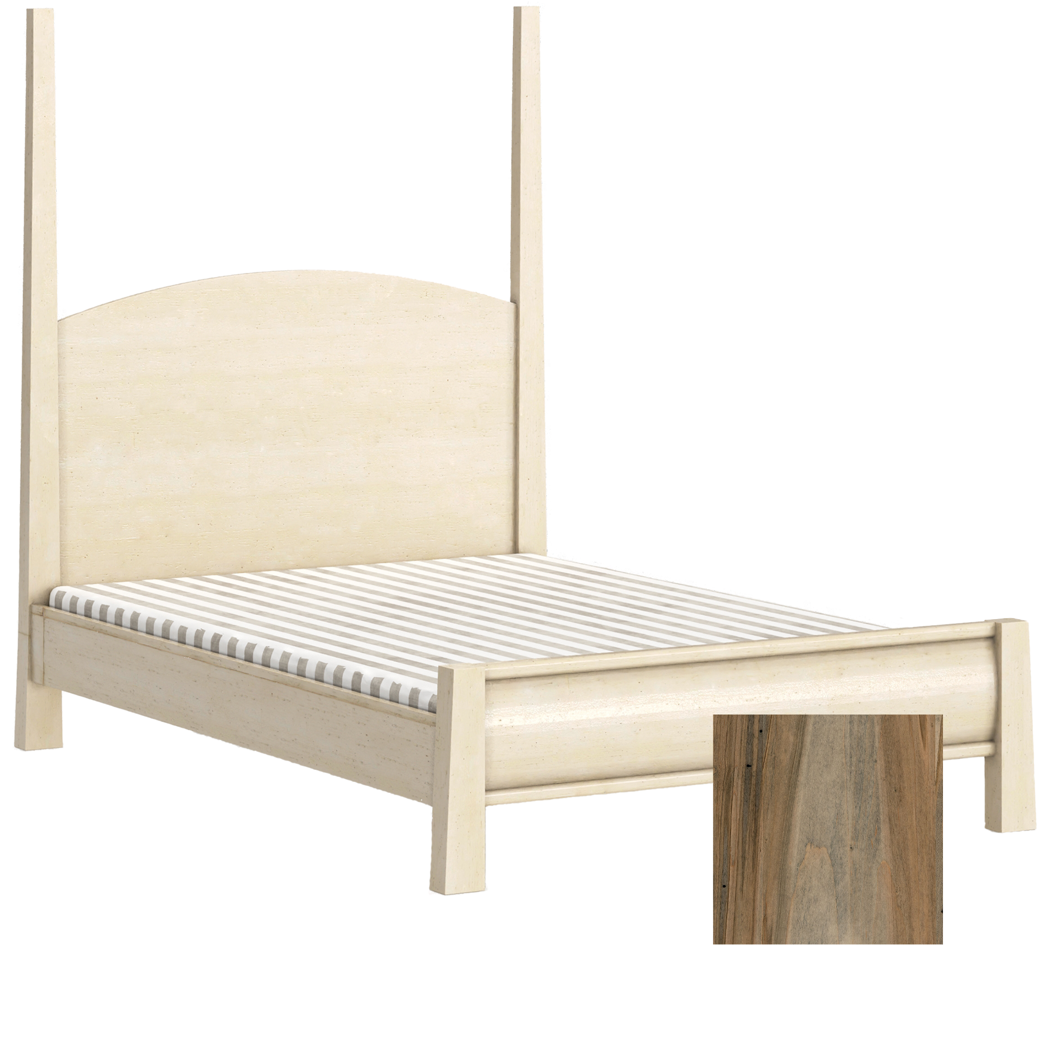 Sage High Back Adult Bed Posts - Tots to Teens Furniture