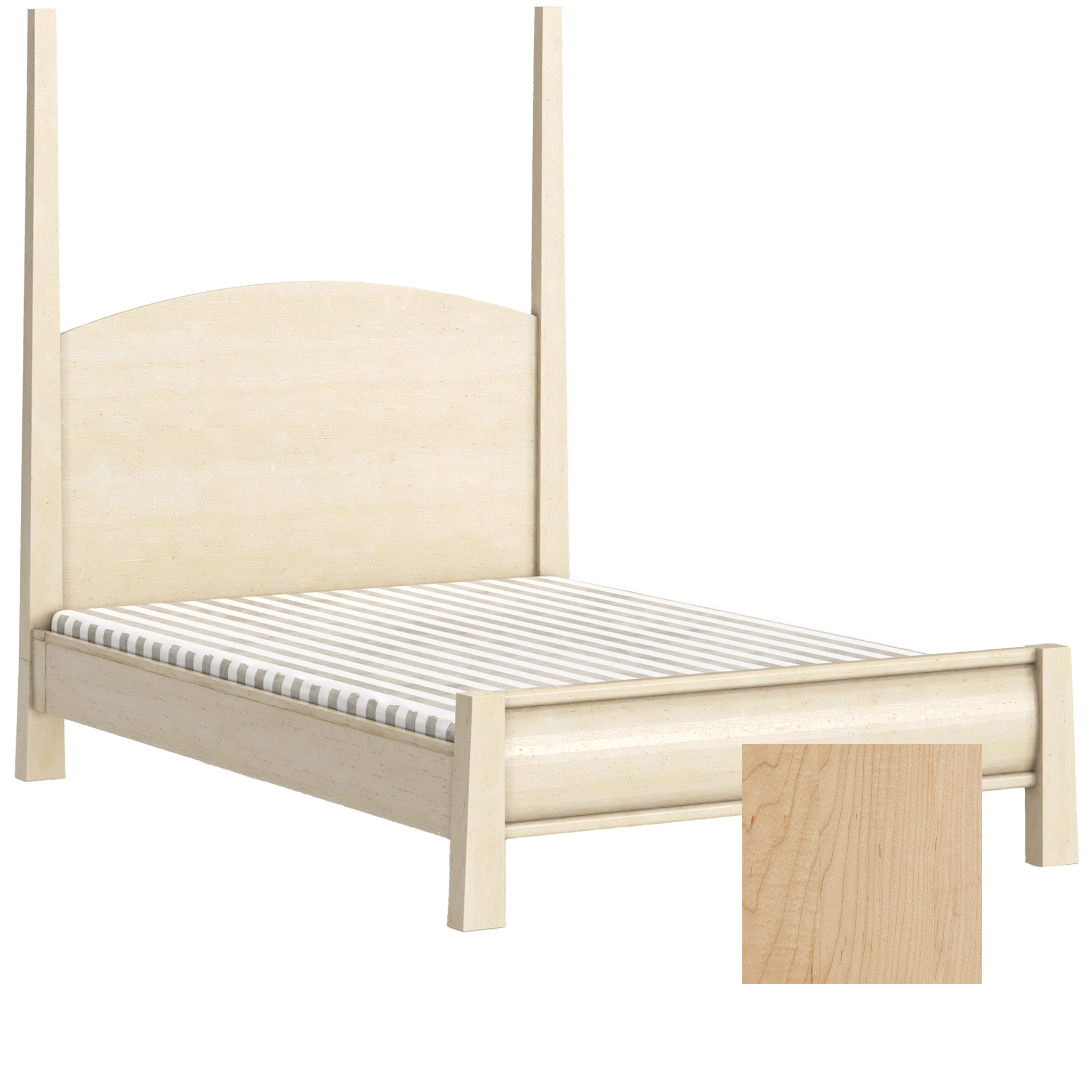 Sage High Back Adult Bed Posts - Tots to Teens Furniture