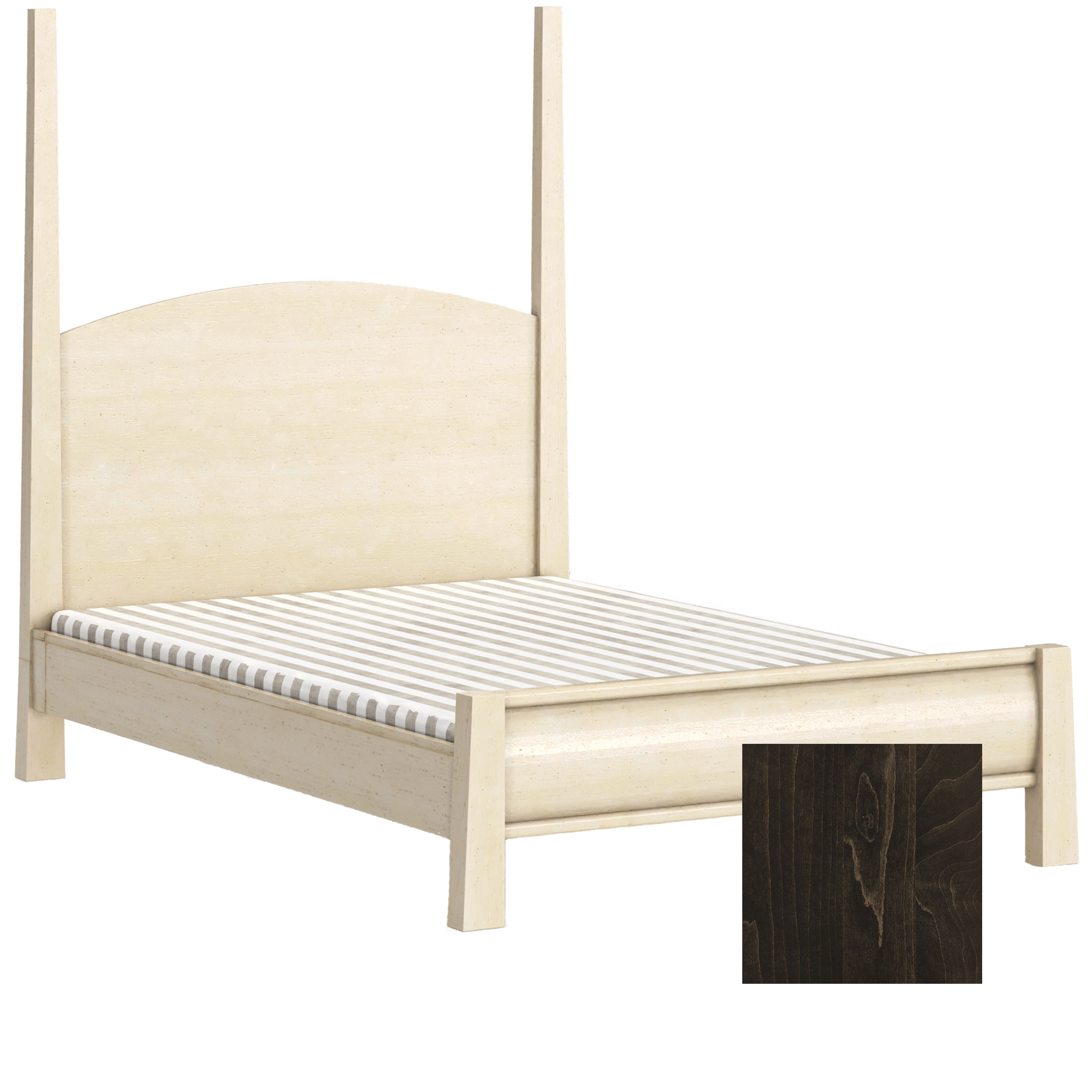 Sage High Back Adult Bed Posts - Tots to Teens Furniture