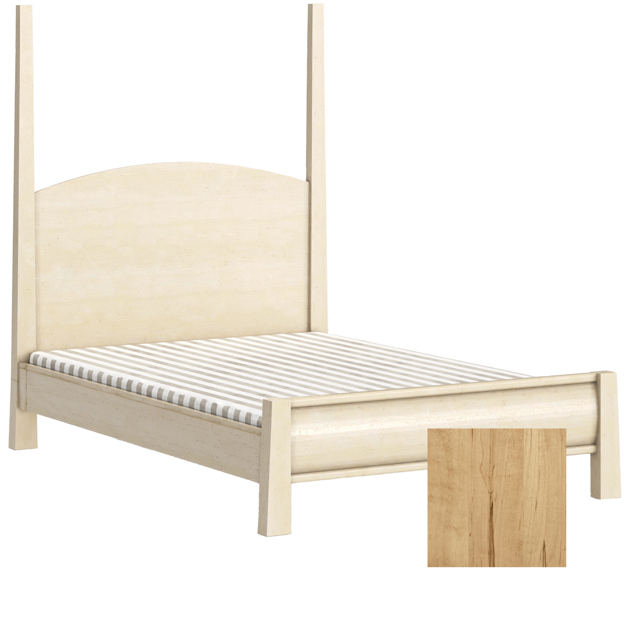 Sage High Back Adult Bed Posts - Tots to Teens Furniture