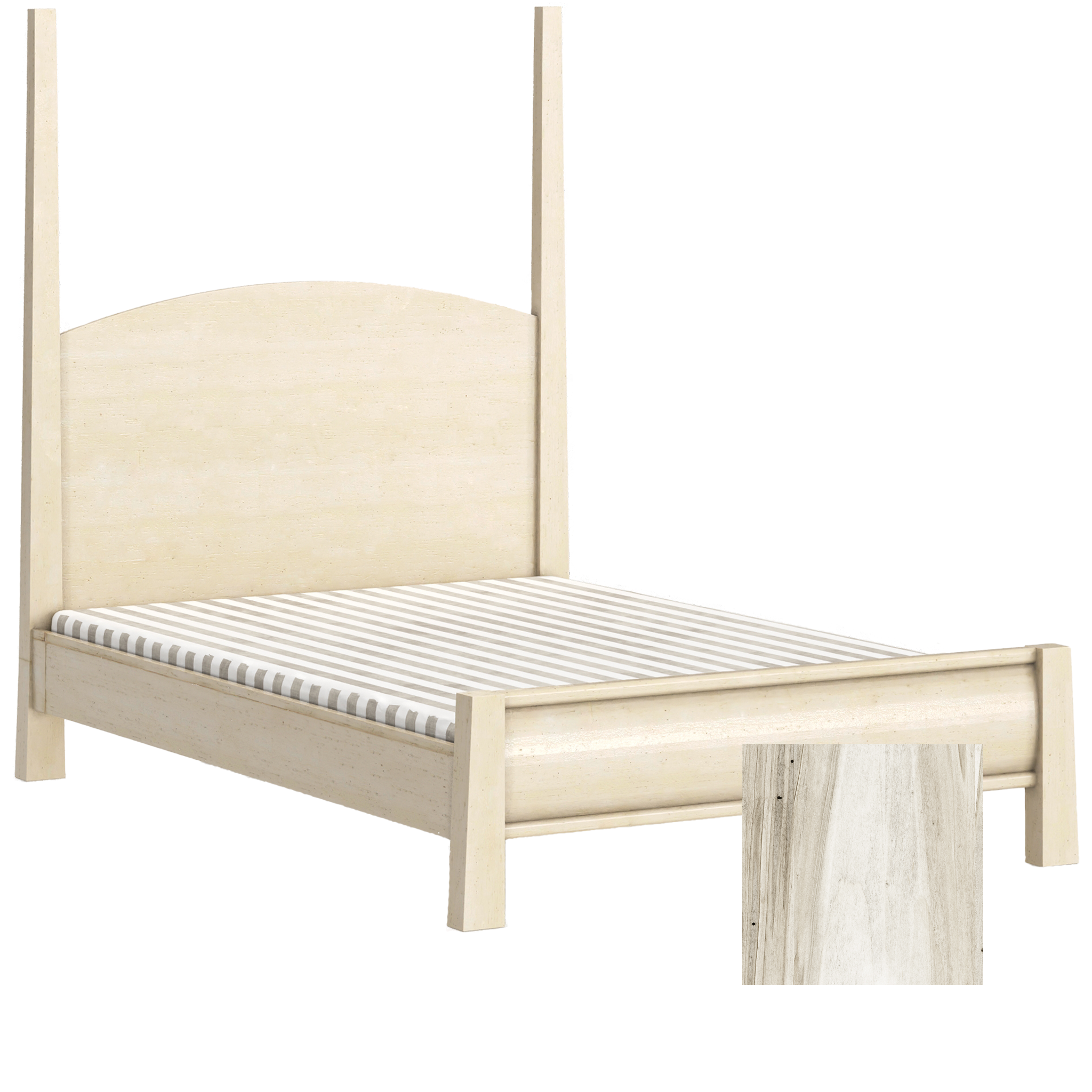 Sage High Back Adult Bed Posts - Tots to Teens Furniture