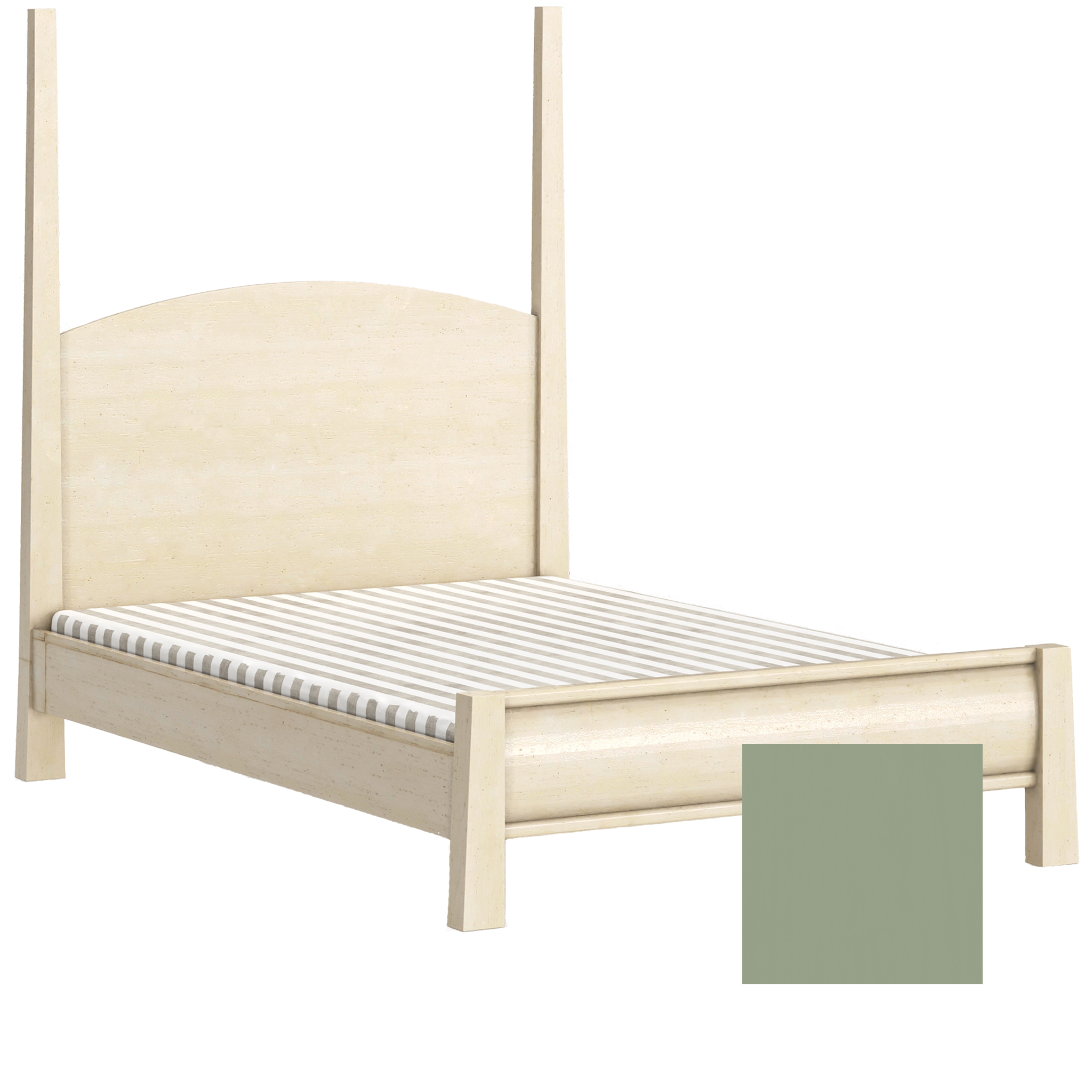 Sage High Back Adult Bed Posts - Tots to Teens Furniture