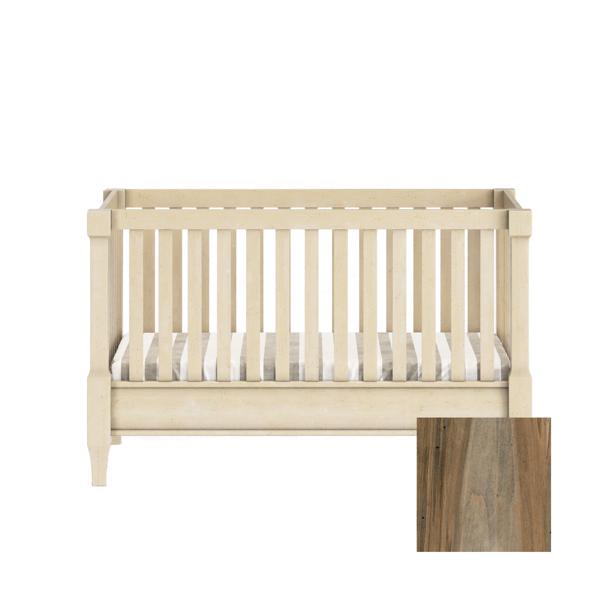 Sage 4-in-1 Convertible Traditional Crib - Tots to Teens Furniture