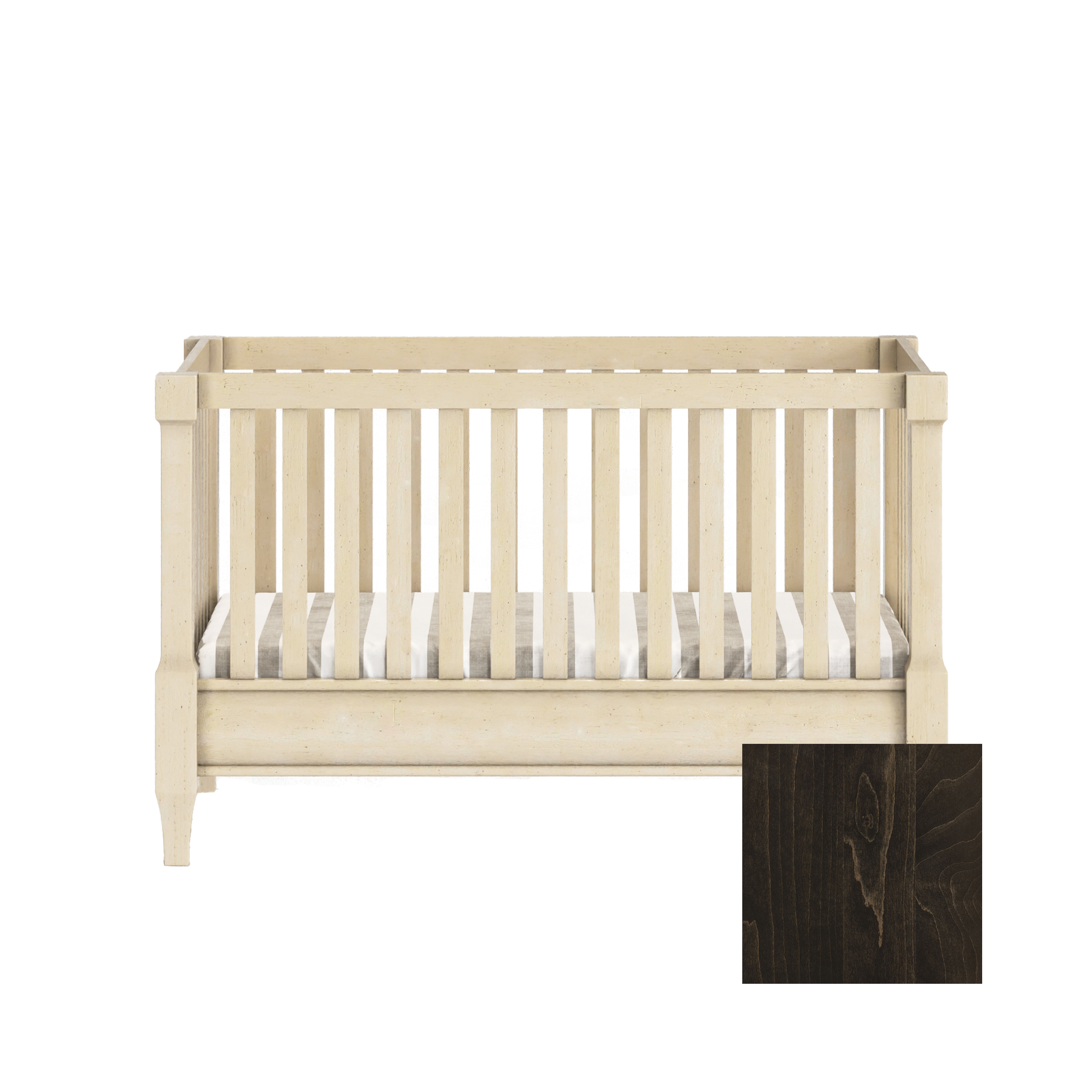 Sage 4-in-1 Convertible Traditional Crib - Tots to Teens Furniture