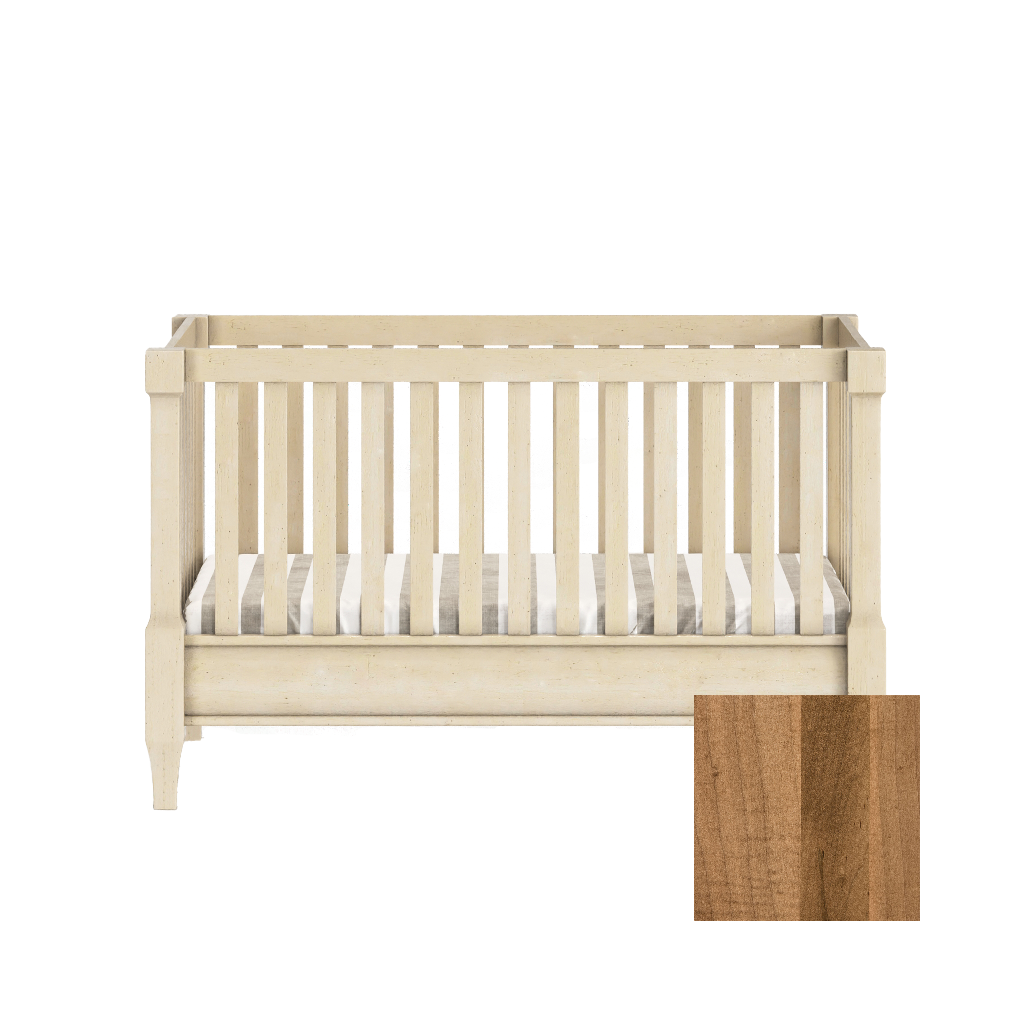 Sage 4-in-1 Convertible Traditional Crib - Tots to Teens Furniture