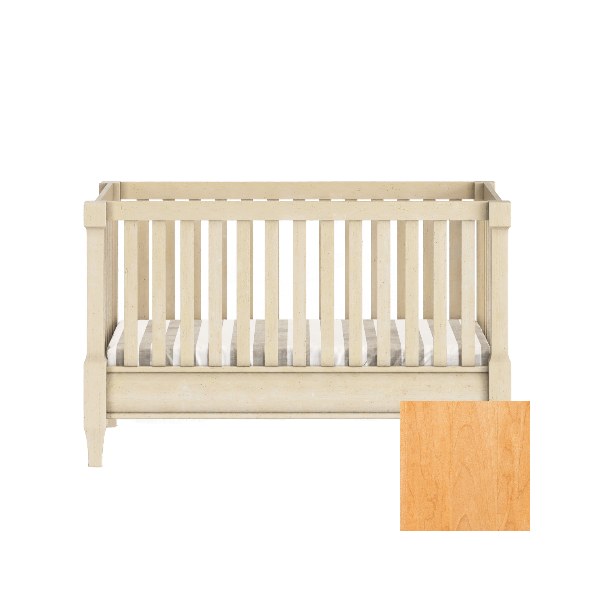 Sage 4-in-1 Convertible Traditional Crib - Tots to Teens Furniture