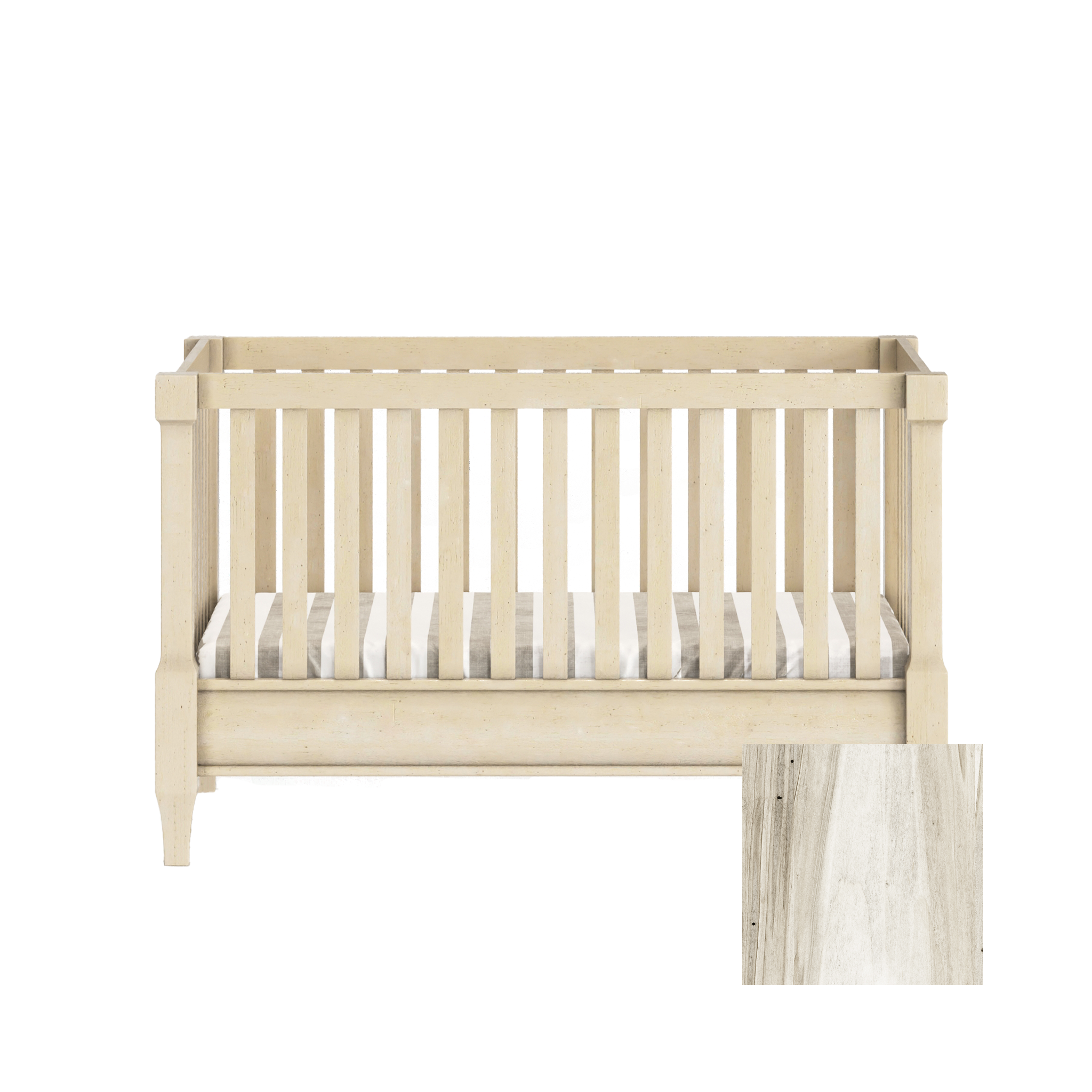 Sage 4-in-1 Convertible Traditional Crib - Tots to Teens Furniture