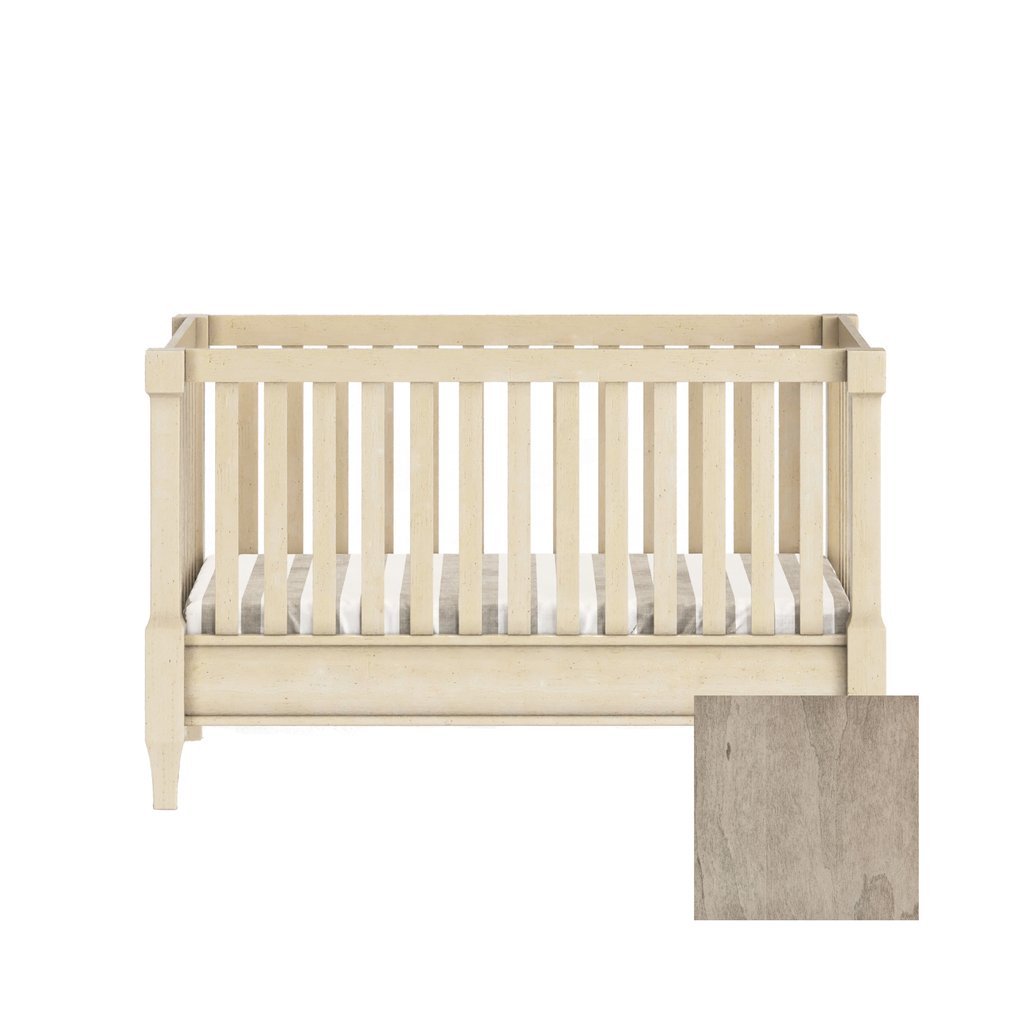 Sage 4-in-1 Convertible Traditional Crib - Tots to Teens Furniture