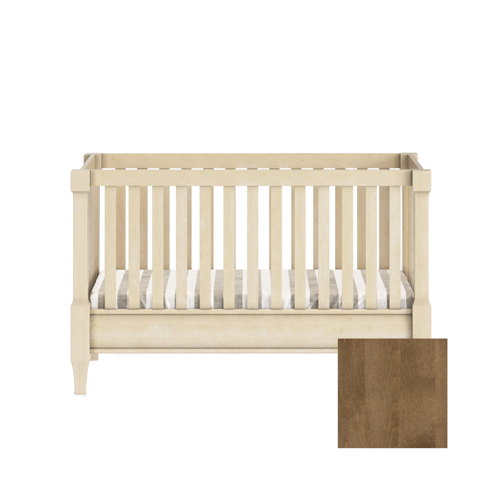 Sage 4-in-1 Convertible Traditional Crib - Tots to Teens Furniture