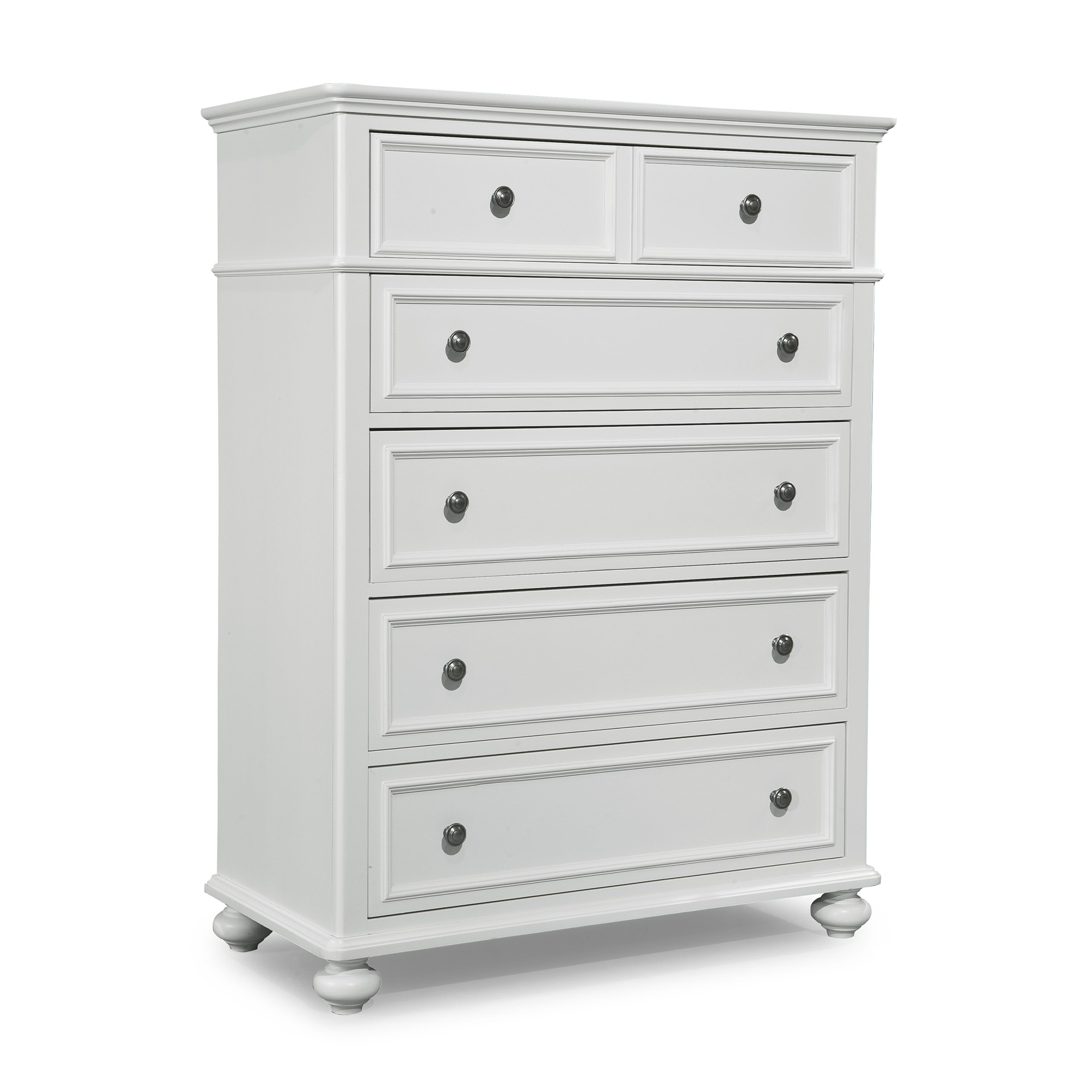 Madison 5 Drawer Chest in Natural White - Tots to Teens Furniture