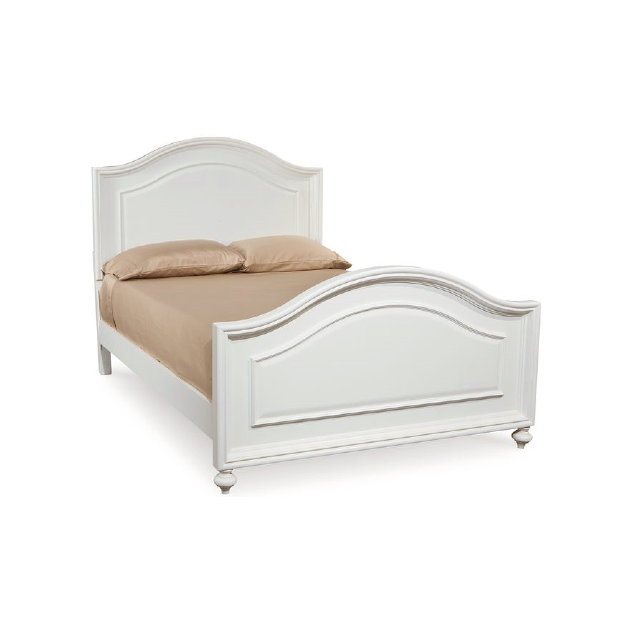 Madison Panel Bed in Natural White - Tots to Teens Furniture