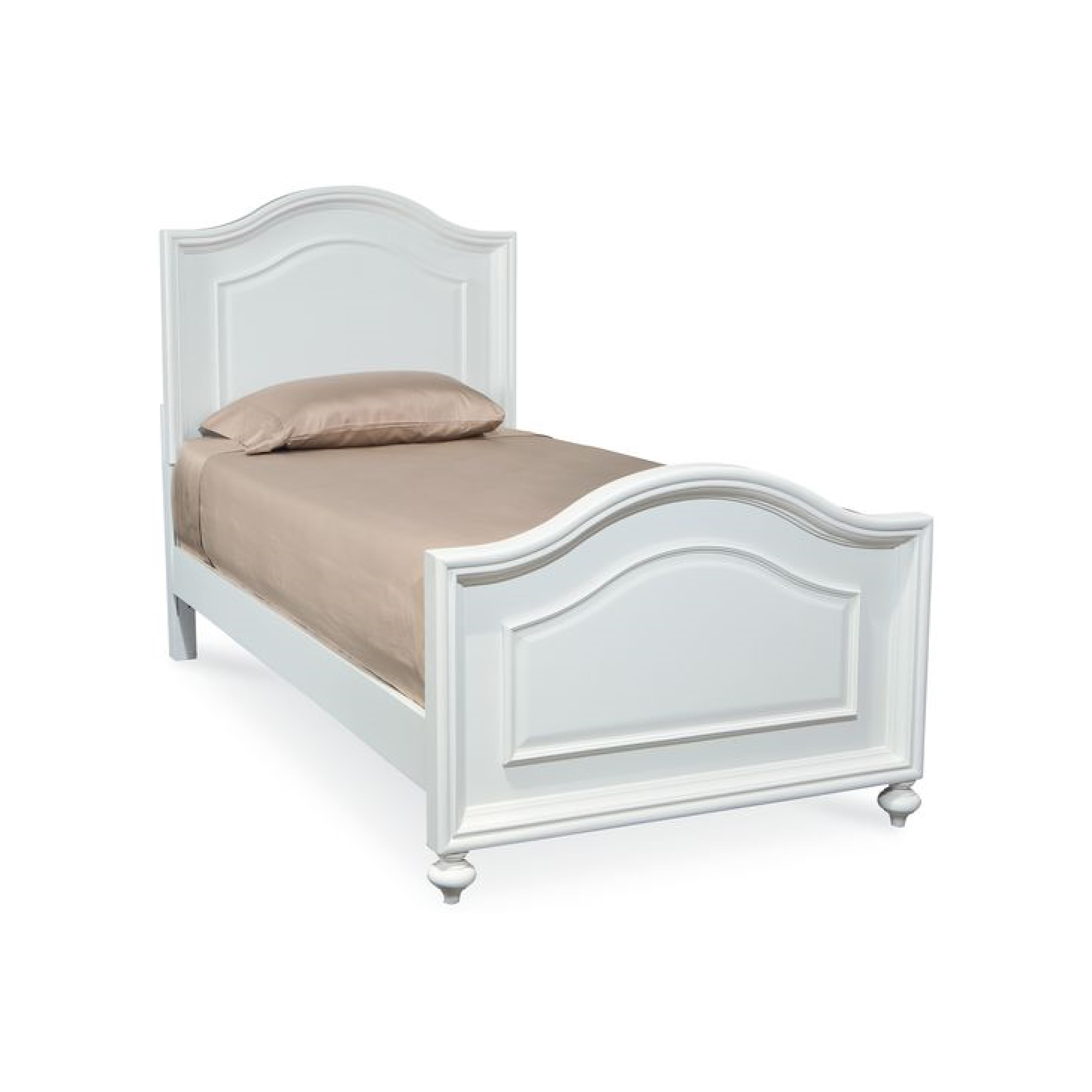 Madison Panel Bed in Natural White - Tots to Teens Furniture
