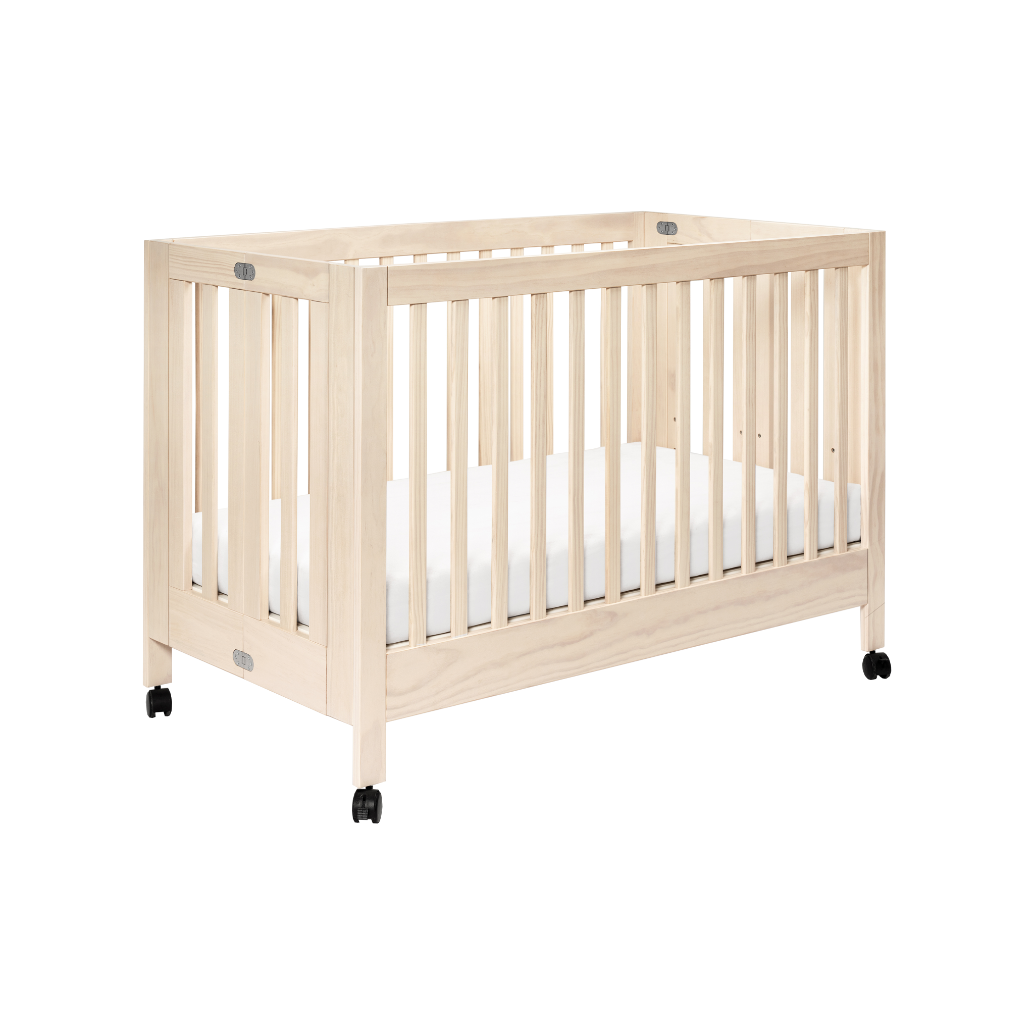 Maki Full-Size Folding Crib with Toddler Bed Conversion Kit - Tots to Teens Furniture