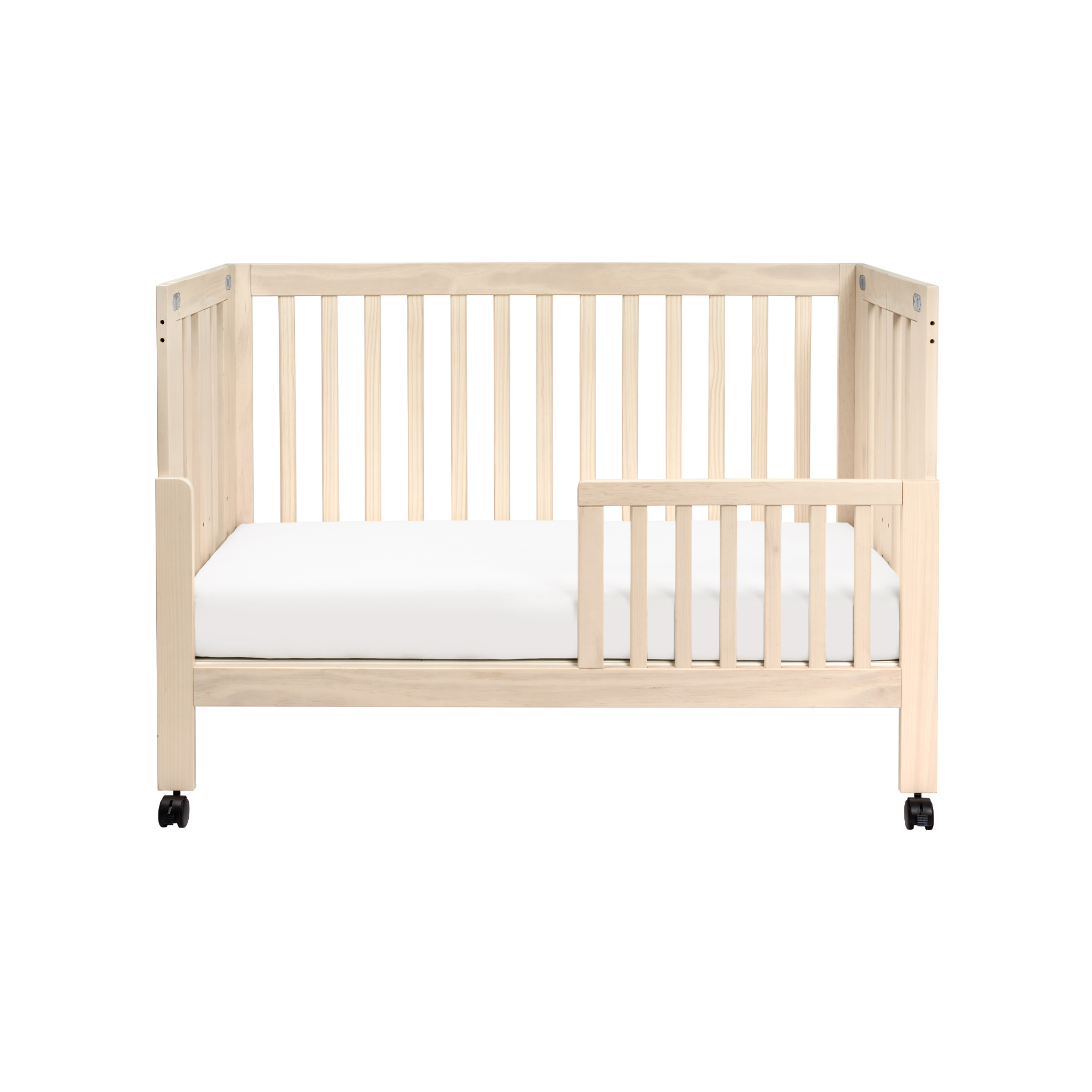 Maki Full-Size Folding Crib with Toddler Bed Conversion Kit - Tots to Teens Furniture