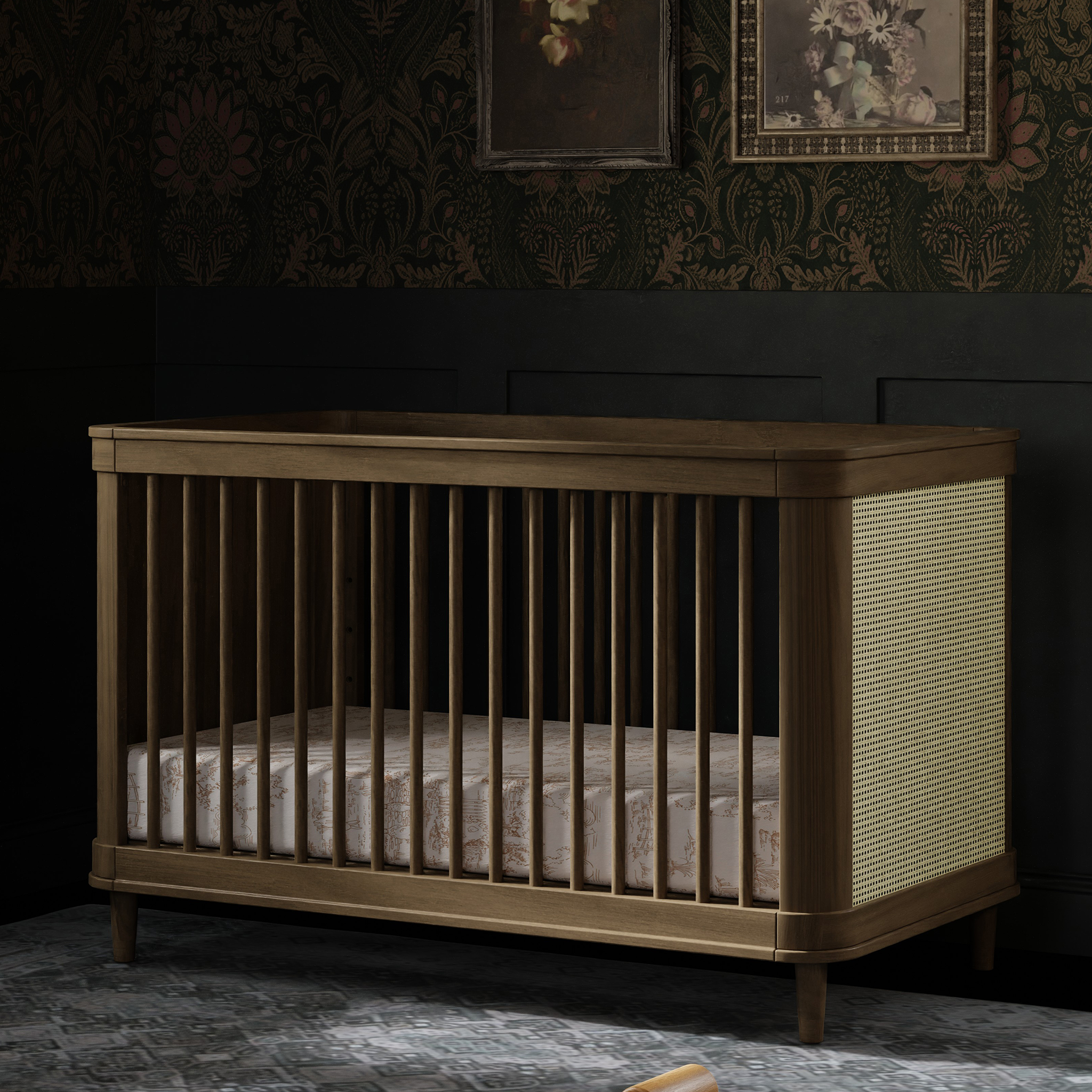 Marin with Cane 3 in 1 Convertible Crib - Tots to Teens Furniture