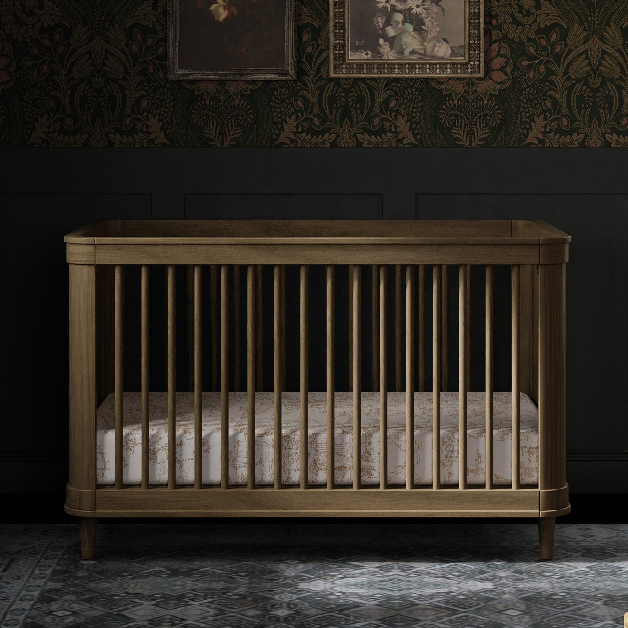 Marin with Cane 3 in 1 Convertible Crib - Tots to Teens Furniture