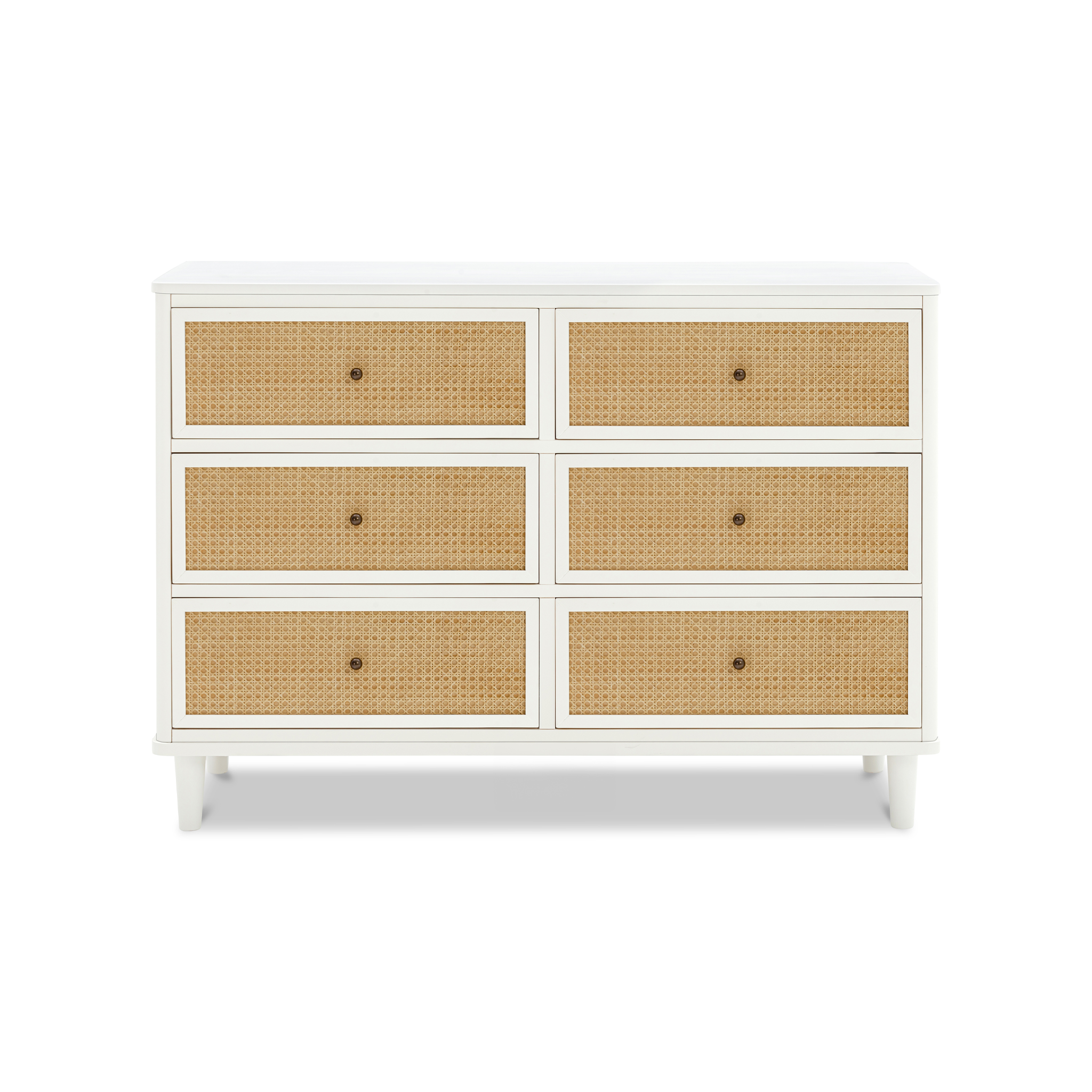Marin with Cane 6 Drawer Dresser - Tots to Teens Furniture