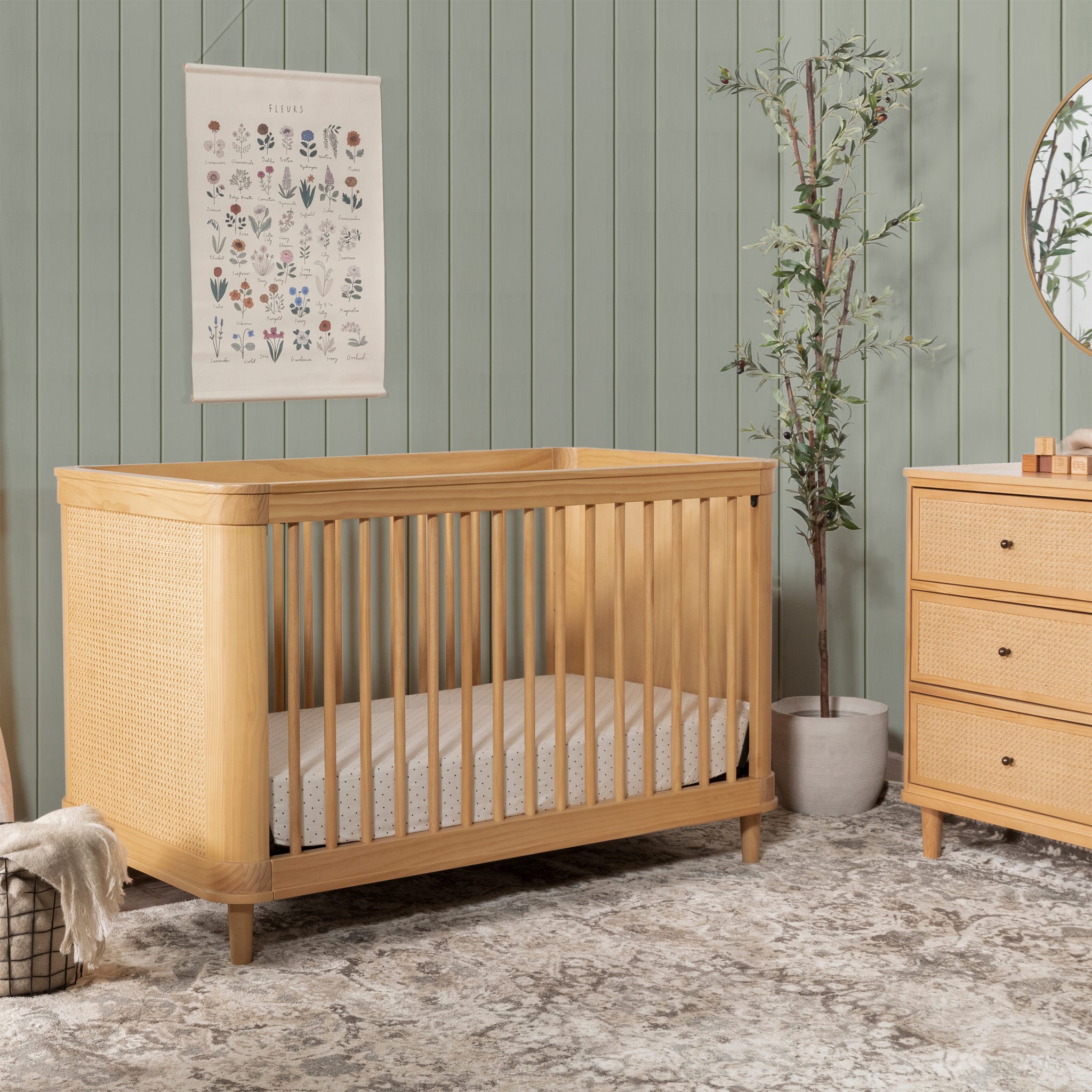 Marin with Cane 3 in 1 Convertible Crib - Tots to Teens Furniture
