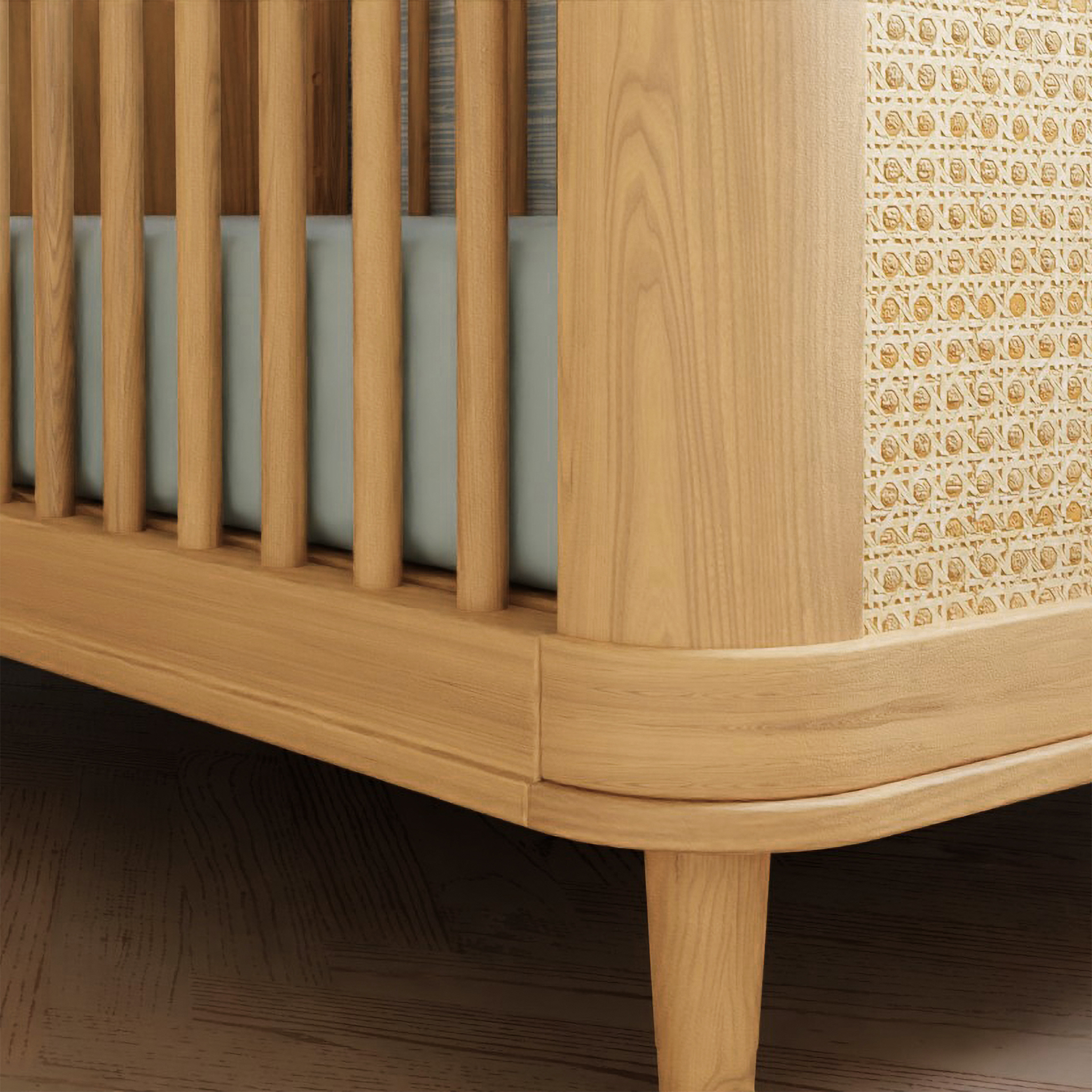 Marin with Cane 3 in 1 Convertible Crib - Tots to Teens Furniture