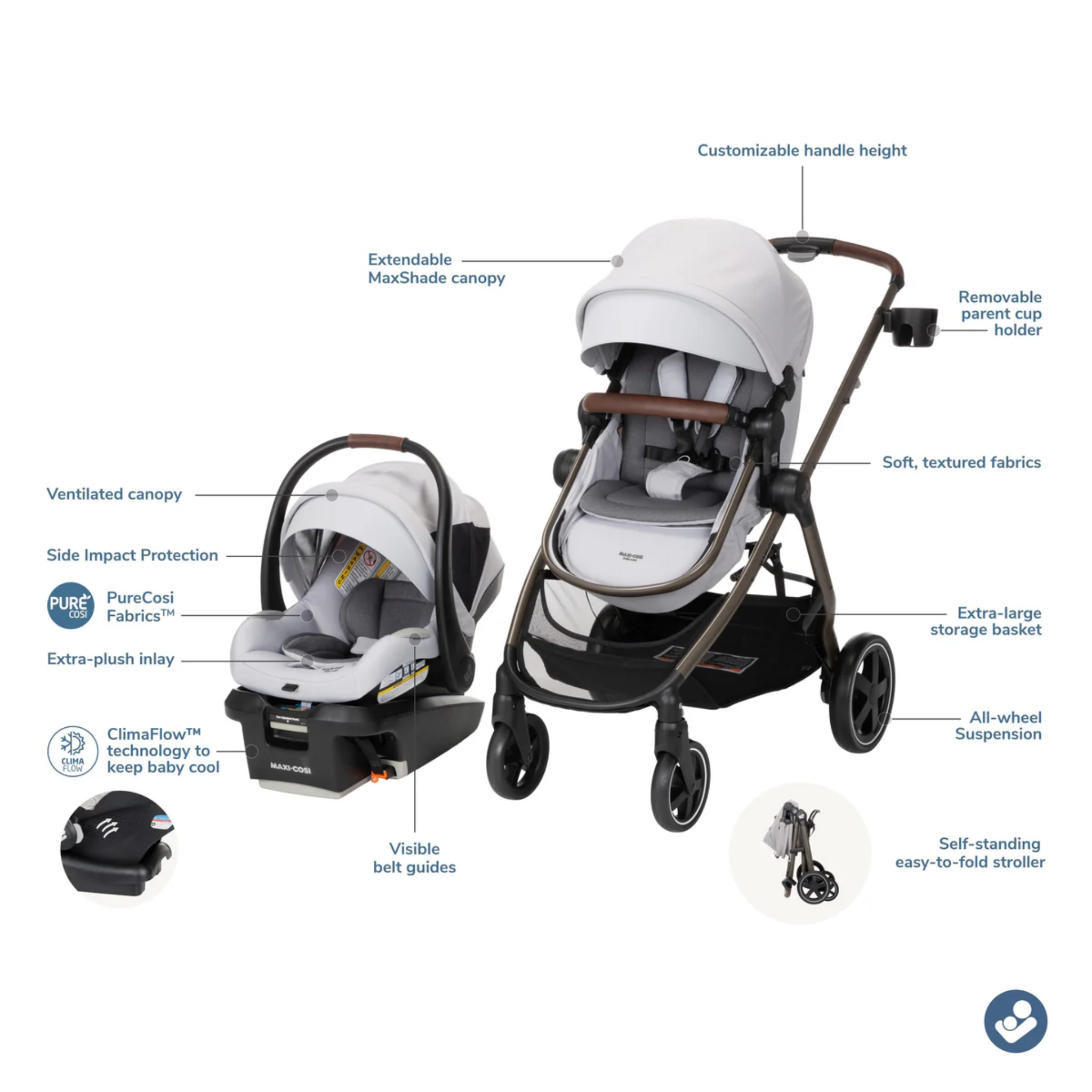 Zelia2 Luxe Travel System - Tots to Teens Furniture