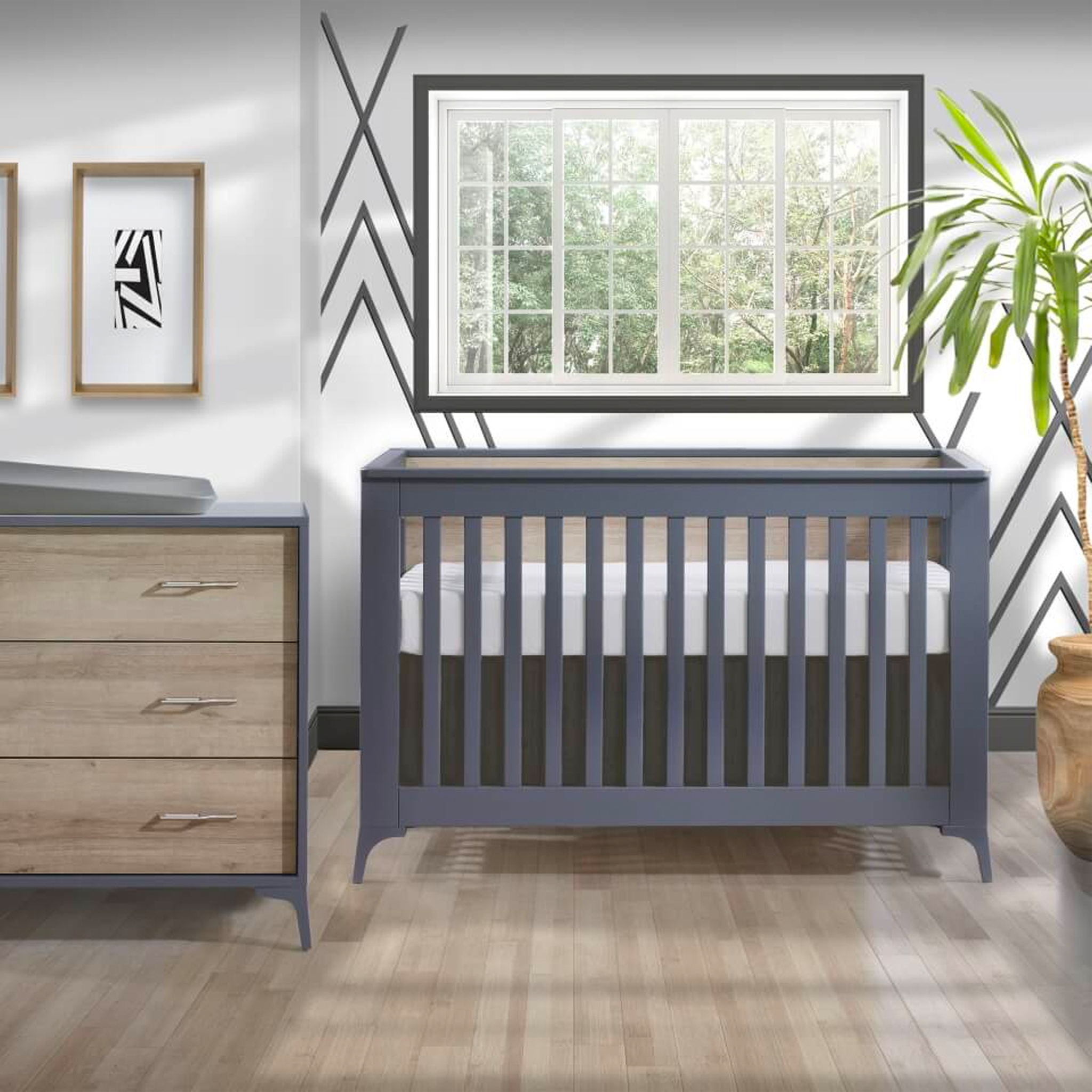 Metro Convertible Crib & Dresser Set - Tots to Teens Furniture